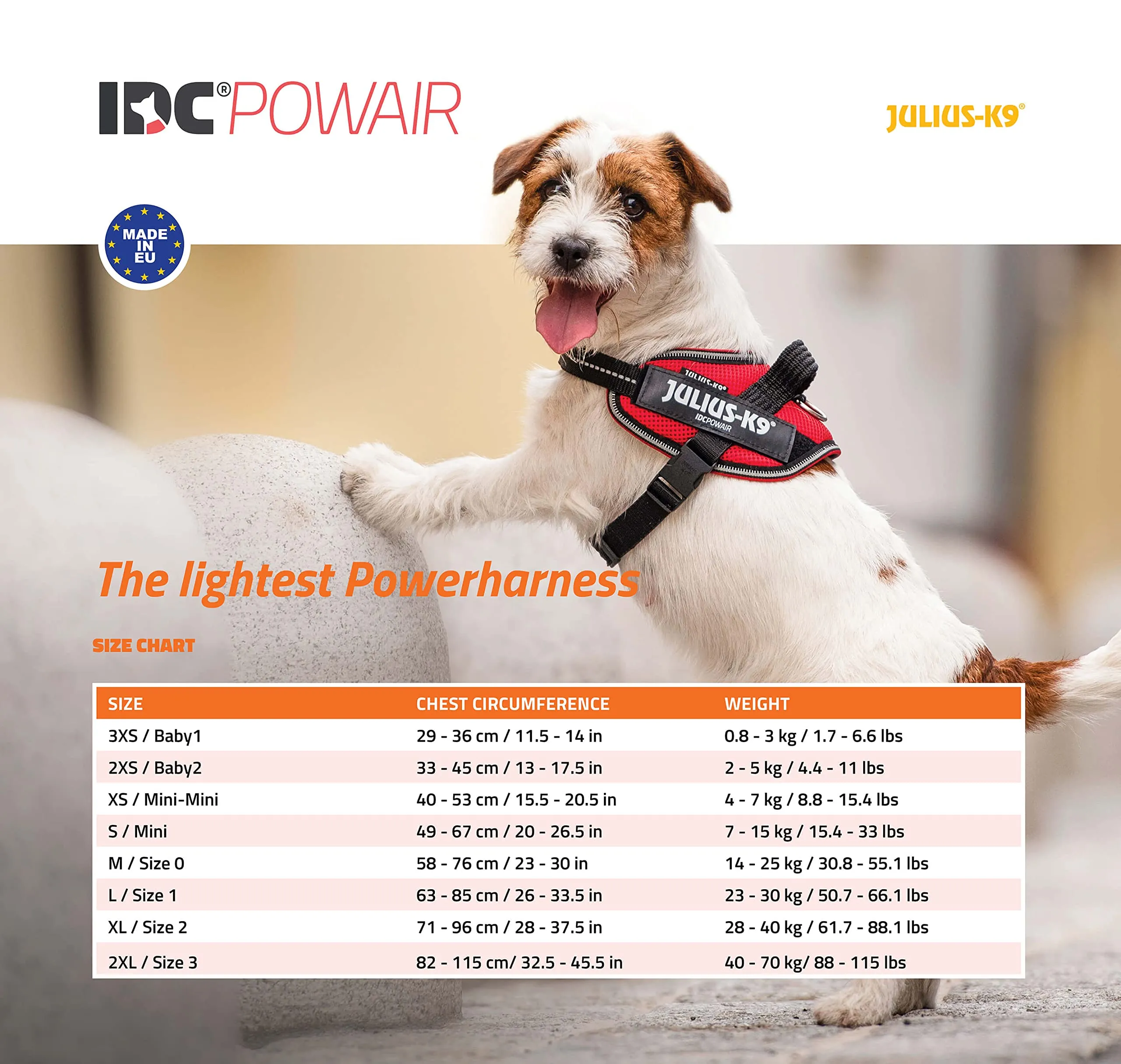 Julius-K9, Pettorina IDC Powair, Taglia: 2XS / Baby 2, Rosa - immagine 2