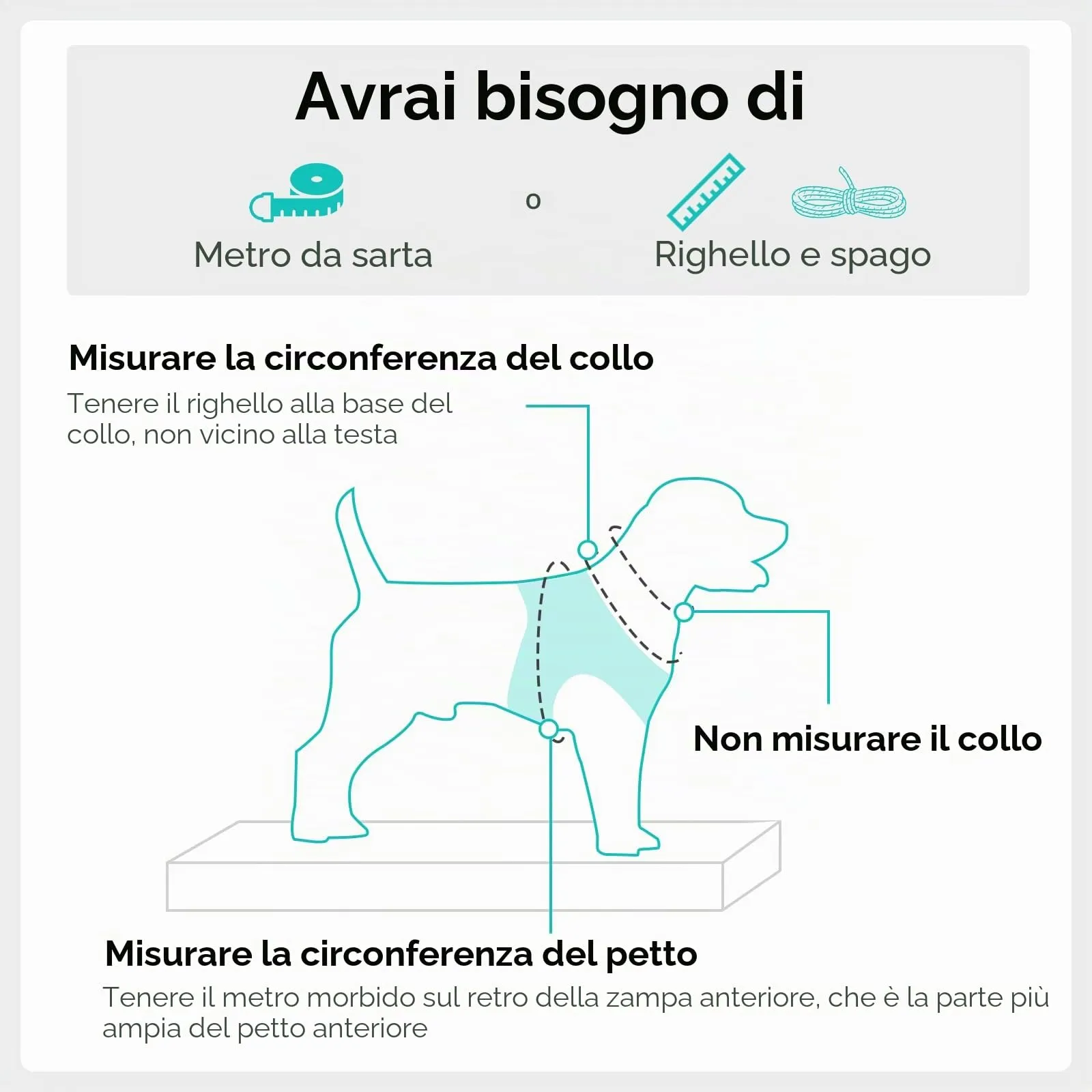 Joytale Pettorina Cane Piccola, Maglia Morbida Traspirante, Verde Acqua S - immagine 7