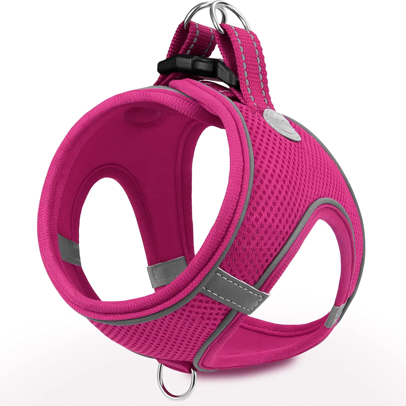 Joytale Pettorina Cane Piccola, Maglia Morbida Traspirante, Rosa Caldo L - immagine 1