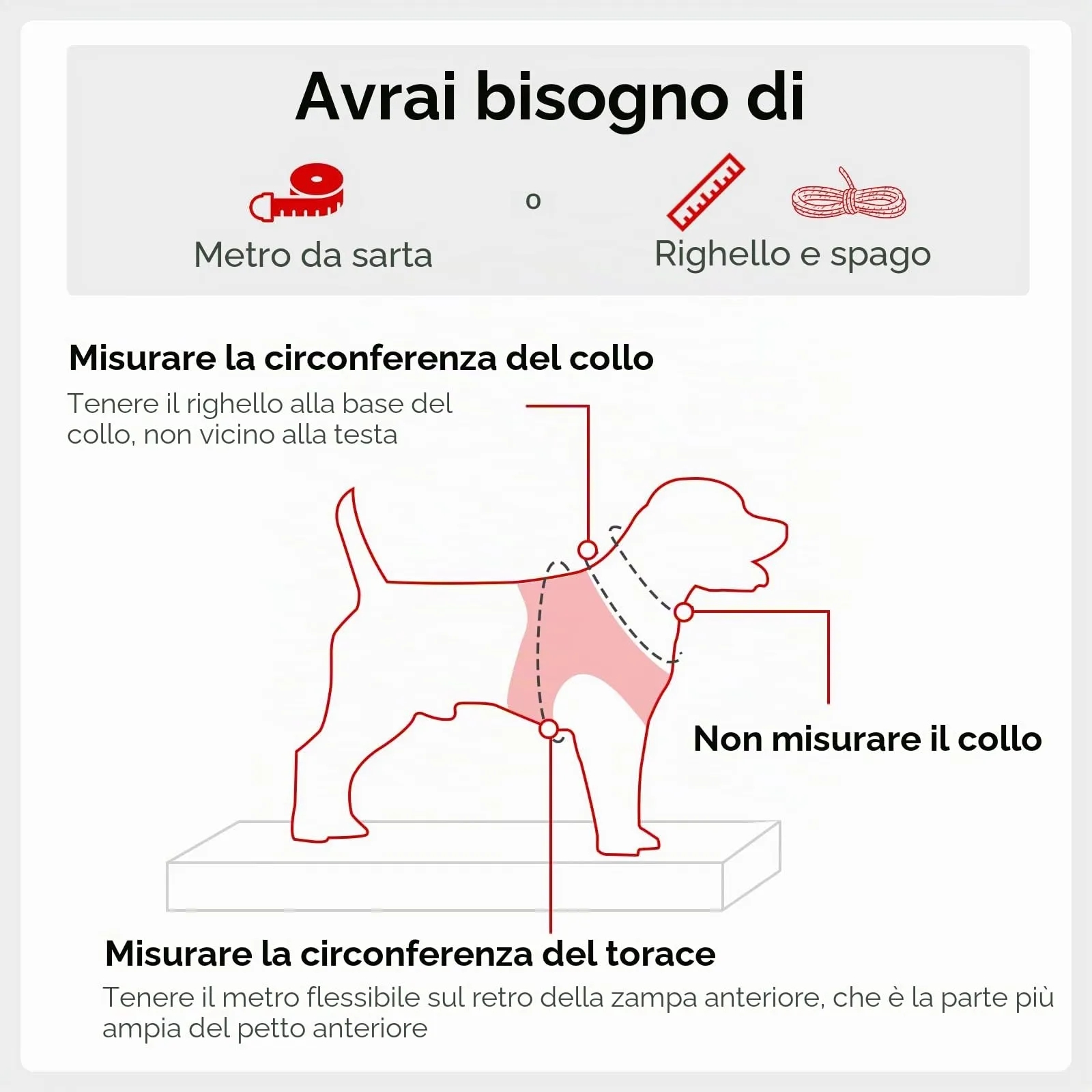 Joytale Pettorina Cane Piccola, Maglia Morbida Traspirante, Rosso M - immagine 7