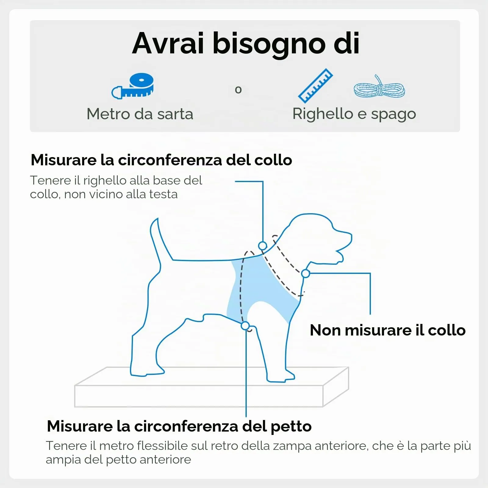 Joytale Pettorina Cane Piccola, Maglia Morbida Traspirante, Azzurro L - immagine 7