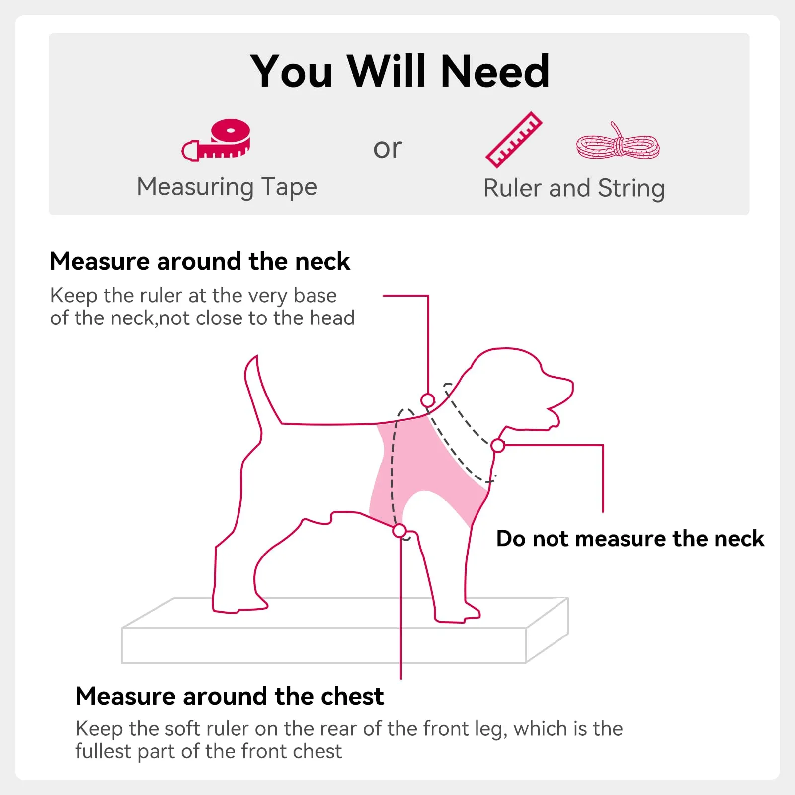 Joytale Pettorina Cane Piccola, Maglia Morbida Traspirante, Rosa Caldo XL - immagine 7