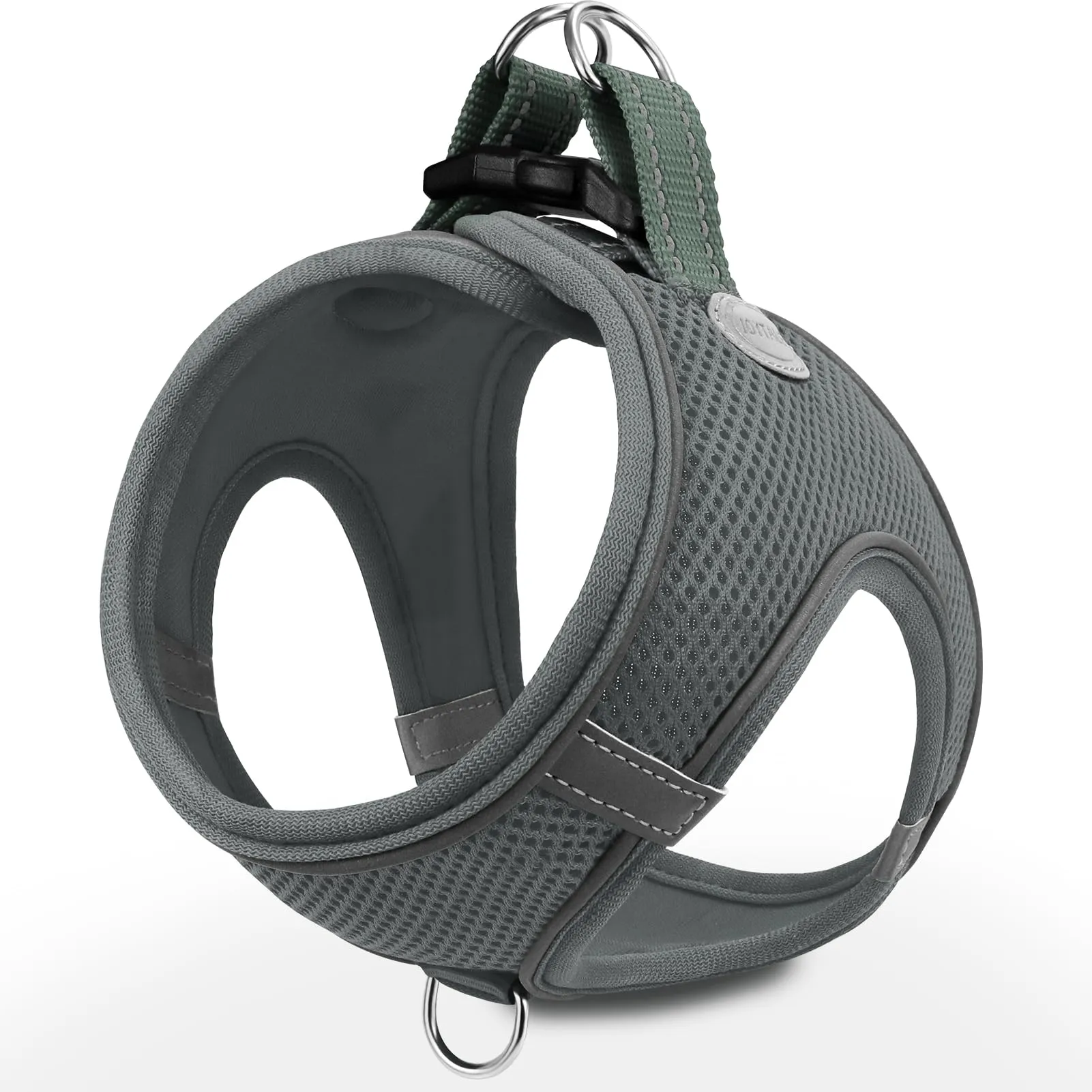 Joytale Pettorina Cane Piccola, Maglia Morbida Traspirante, Grigio L - immagine 1
