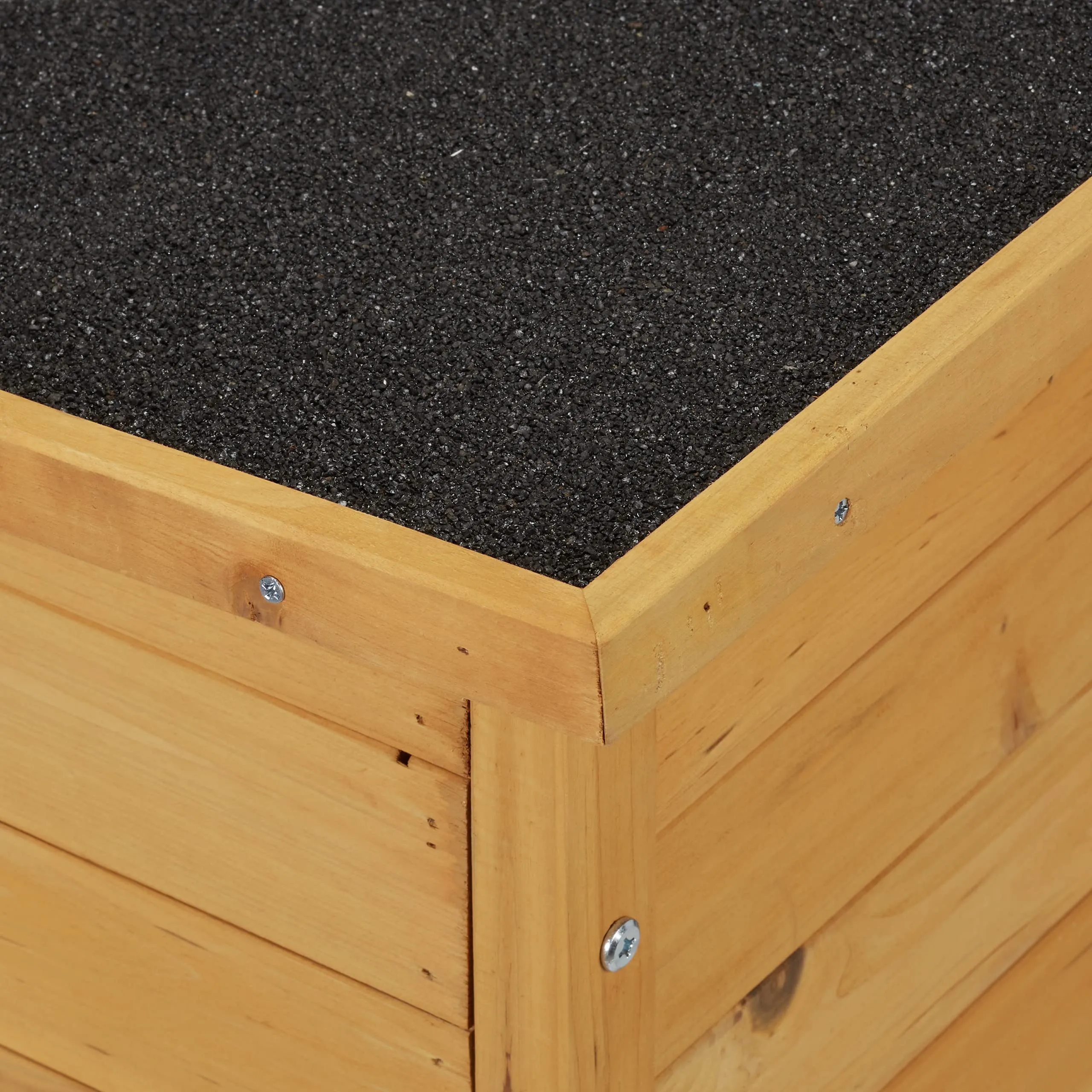 Relaxdays Cuccia per Cani, Casa in Legno, Tetto Asfaltato, Resistente alle Intemperie, HLP: 58x86x58 cm, Naturale Nero - immagine 8