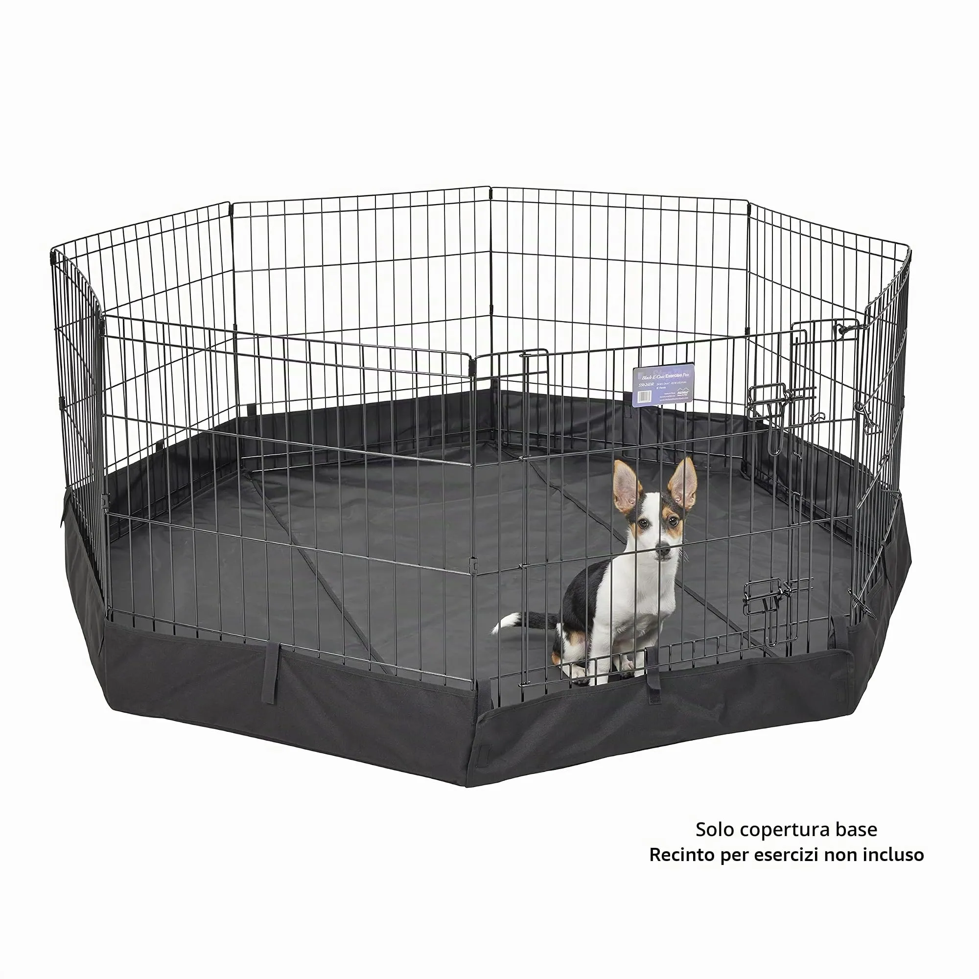MidWest Homes For Pets Penna per esercizi ottagonale in tessuto con fondo in rete - immagine 2