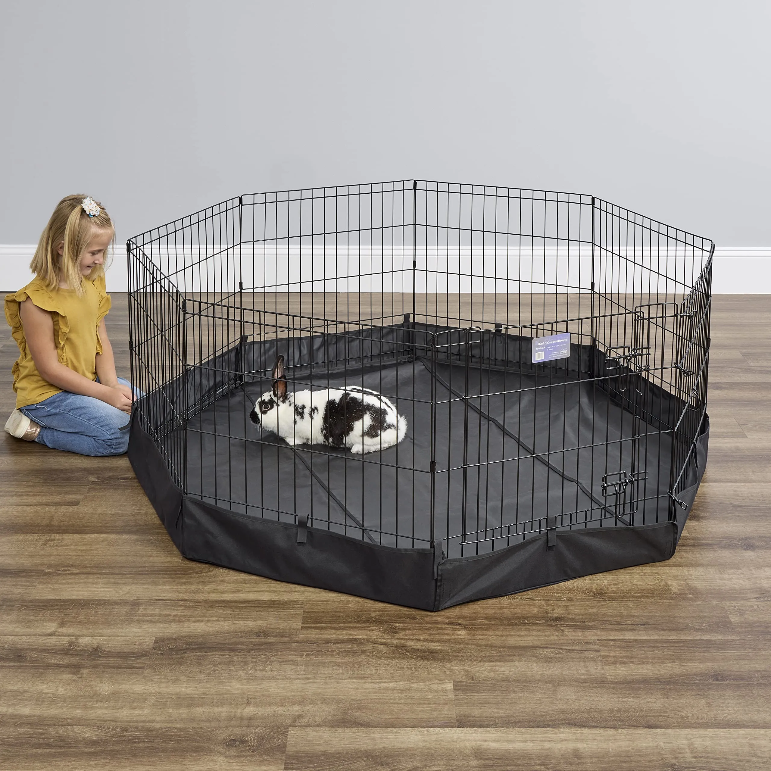 MidWest Homes For Pets Penna per esercizi ottagonale in tessuto con fondo in rete - immagine 7