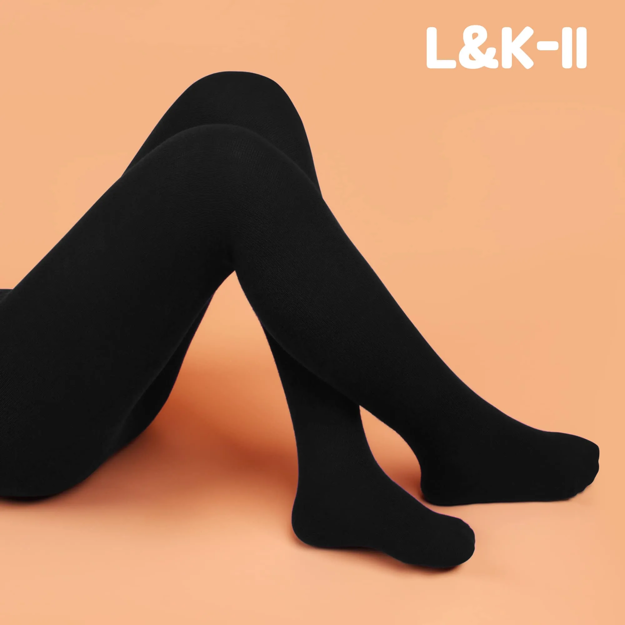 L&K-II Collant per neonati in confezione da 1 collant per neonate e ragazzi collant in magViolaa multicolore 2772Nero 74-80 - immagine 7