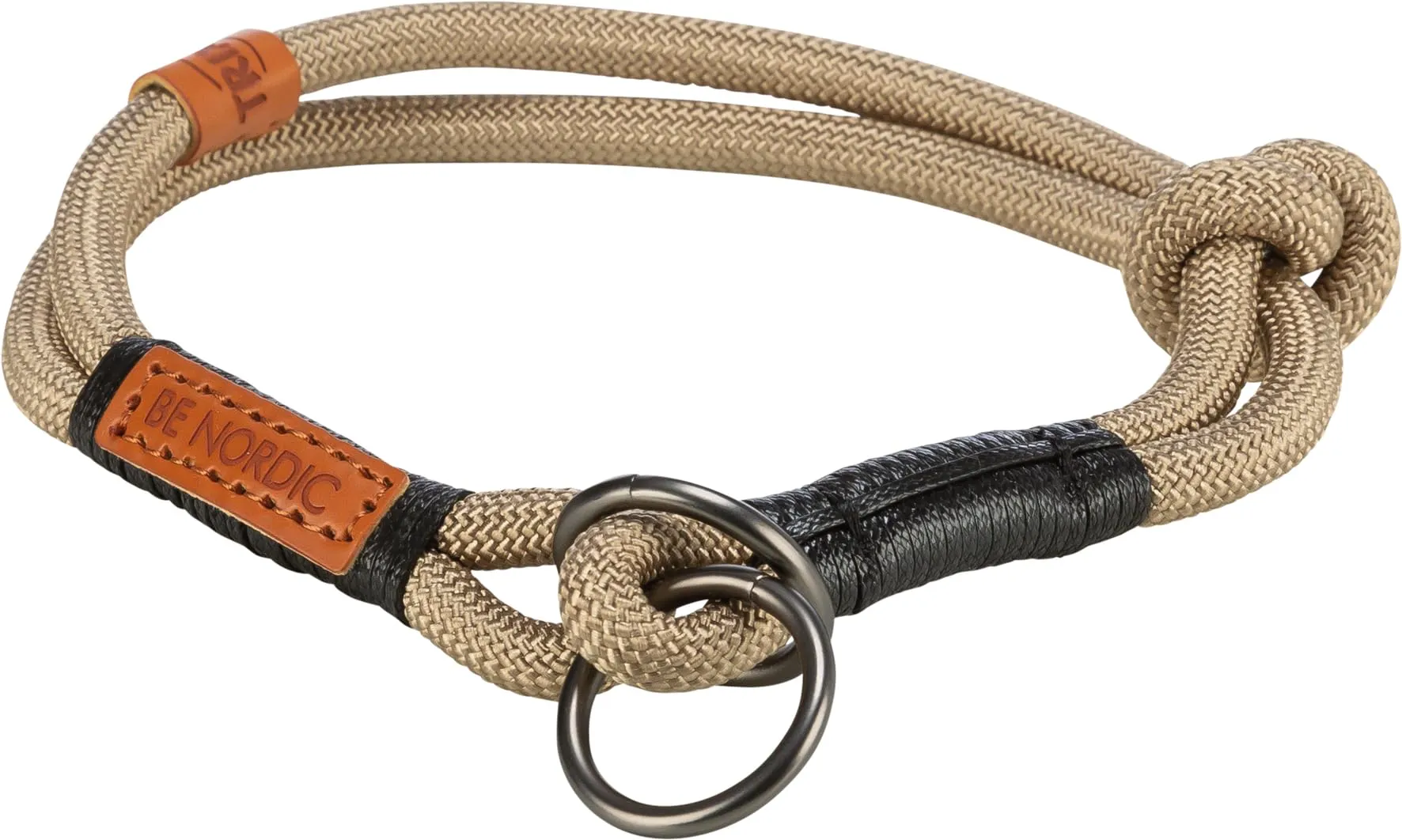 TRIXIE Collare per cani BE Nordic S sabbia/nero – comodo collare per cani di piccola taglia con limitatore di trazione – robusto ed elegante – 17314 - immagine 2