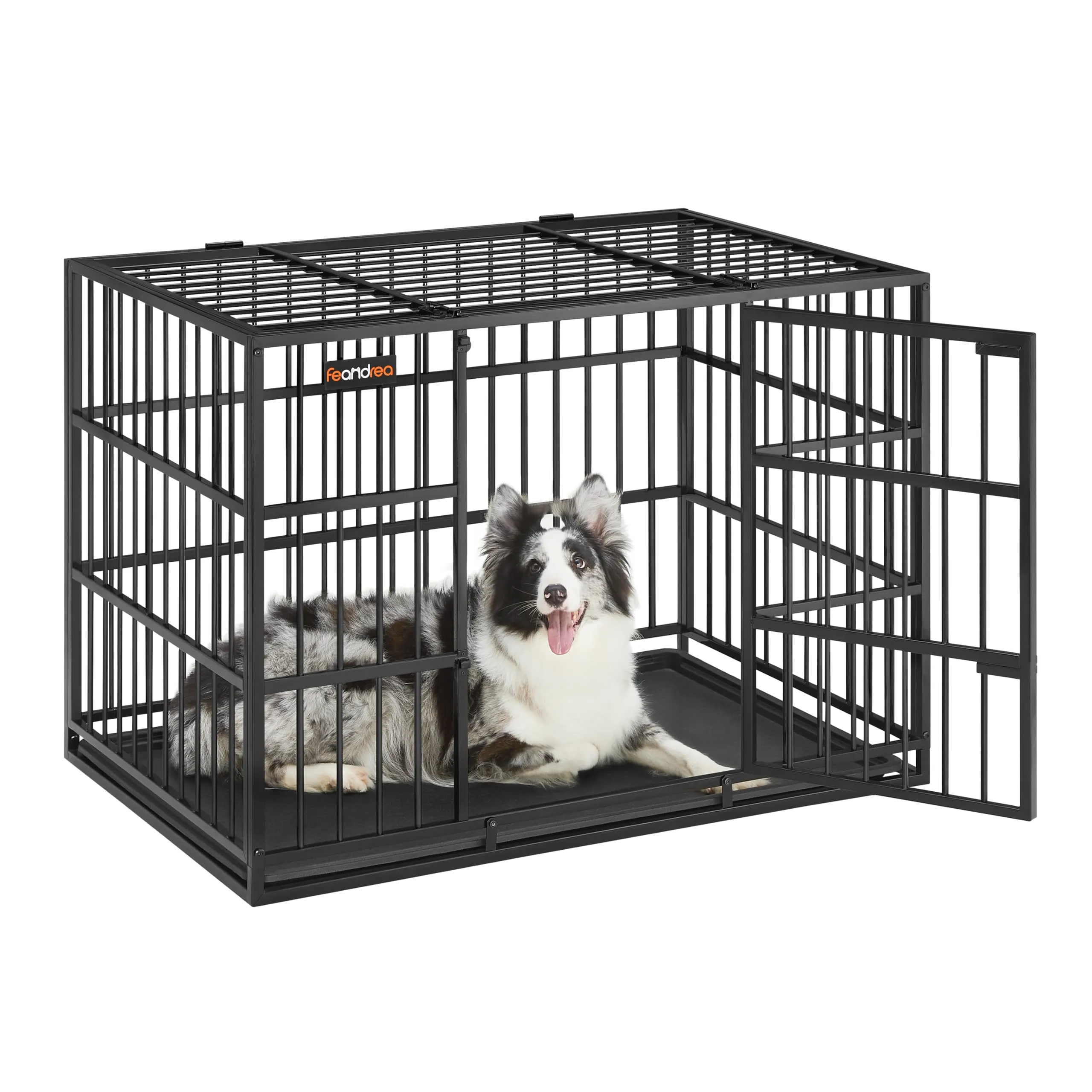 Feandrea Gabbia per Cani Pesanti, Doppio Sportello, 107 x 70 x 75 cm - immagine 1