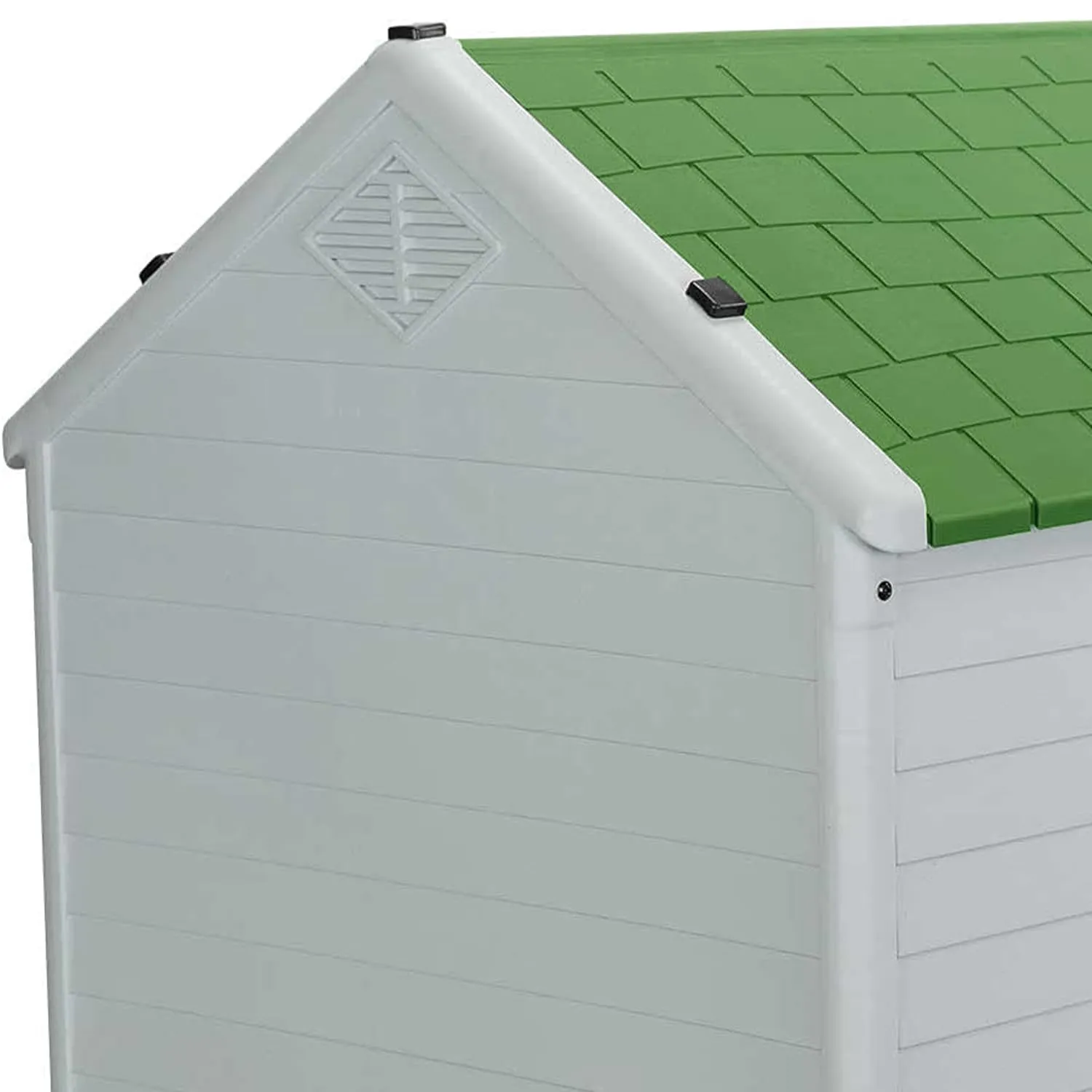 AQPET Cuccia Cani in Plastica L, Pavimento Rialzato, 105x96x98 cm, Verde - immagine 4