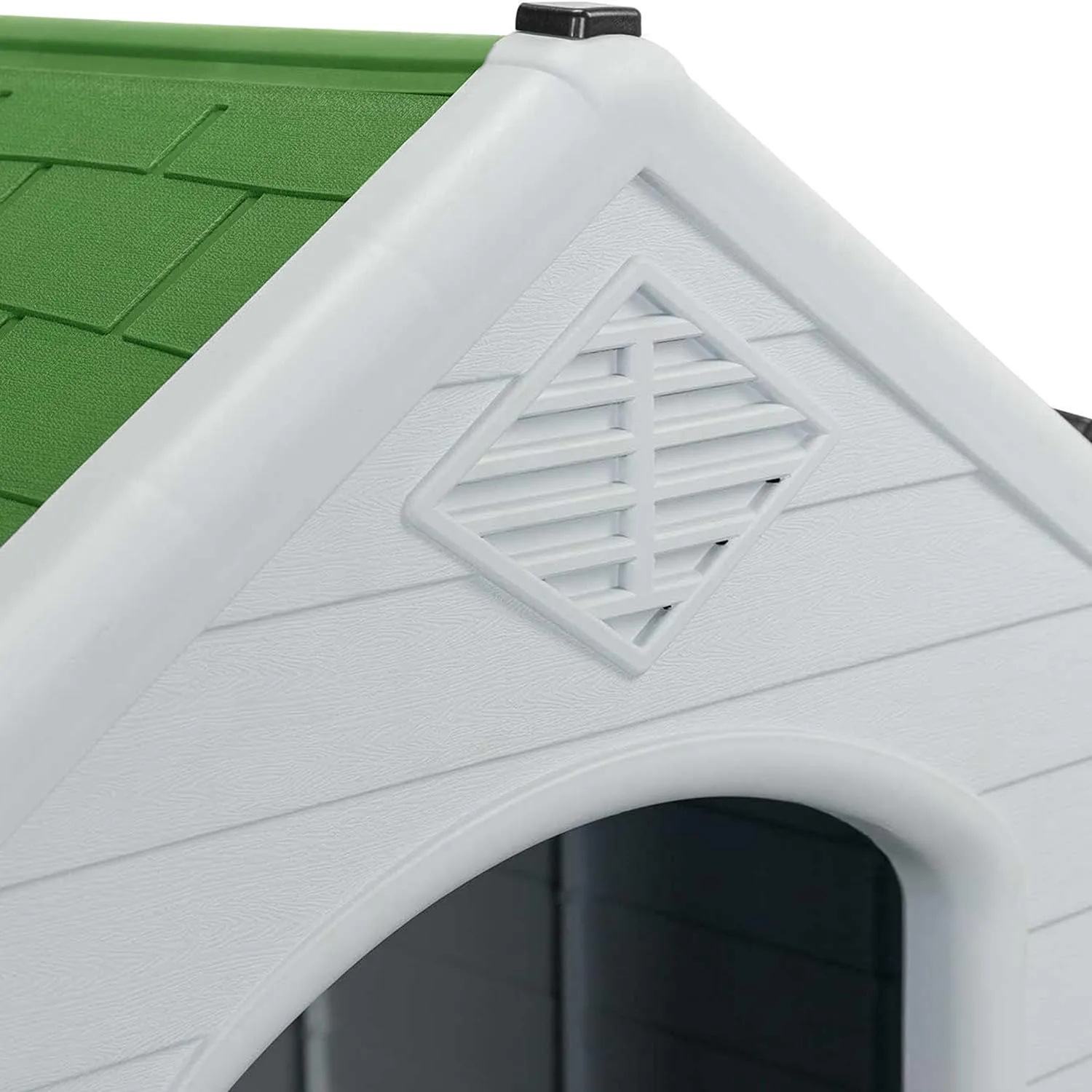 AQPET Cuccia Cani in Plastica L, Pavimento Rialzato, 105x96x98 cm, Verde - immagine 6