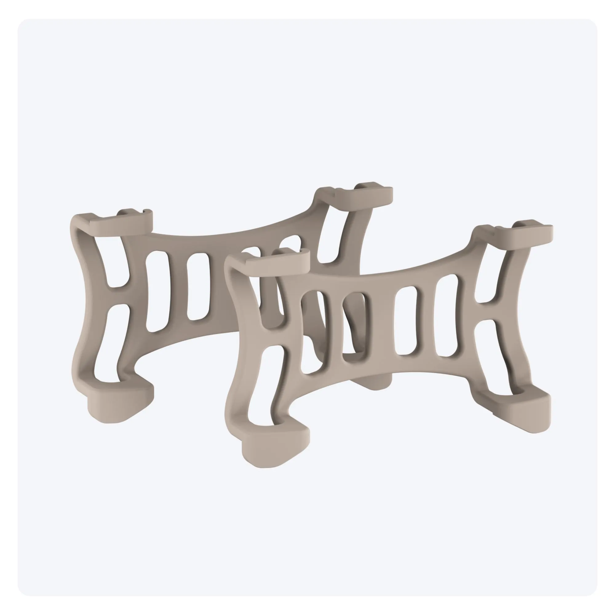 Tractive - 2 clip di gomma per GPS per cani Tractive DOG 6 (marrone) - immagine 1