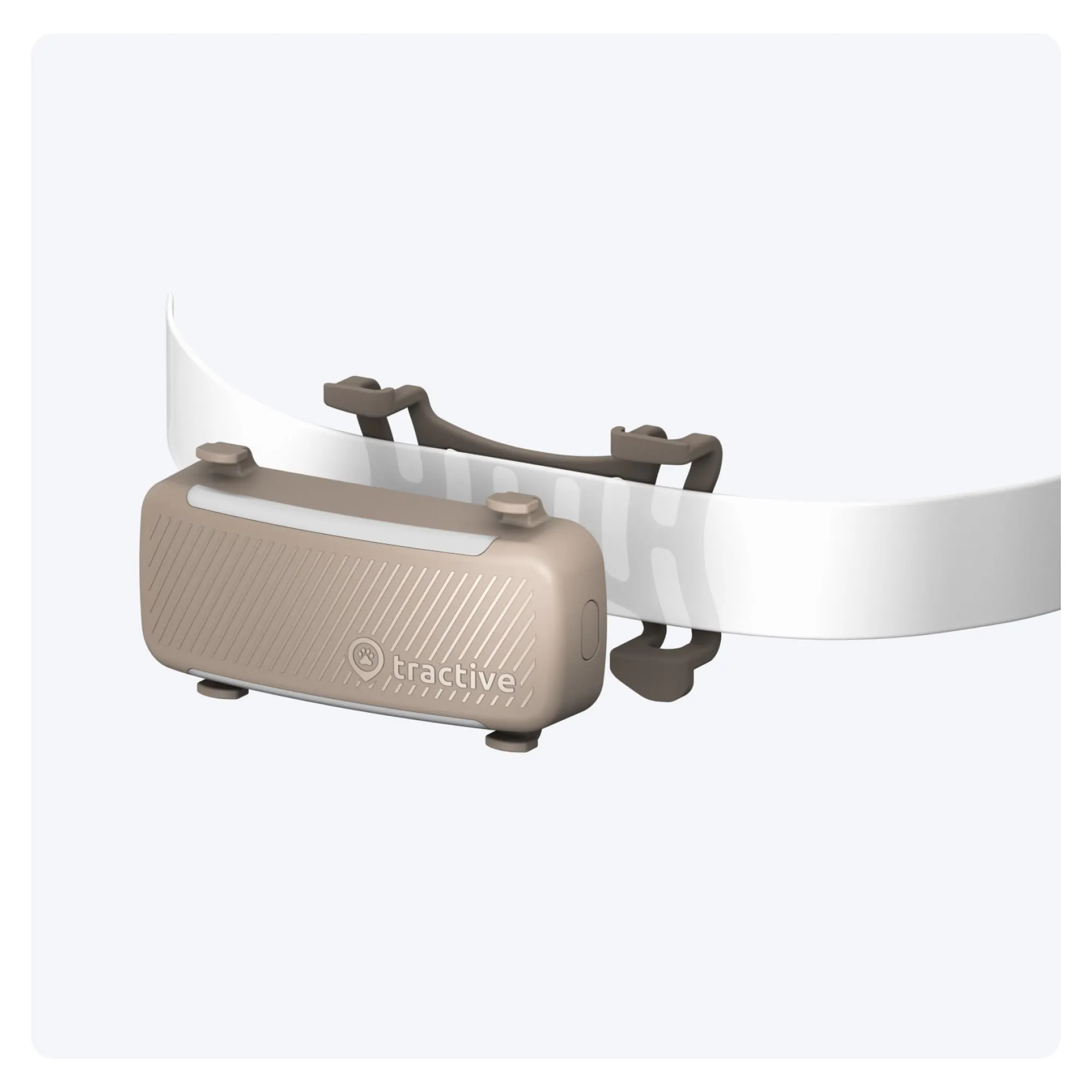 Tractive - 2 clip di gomma per GPS per cani Tractive DOG 6 (marrone) - immagine 3