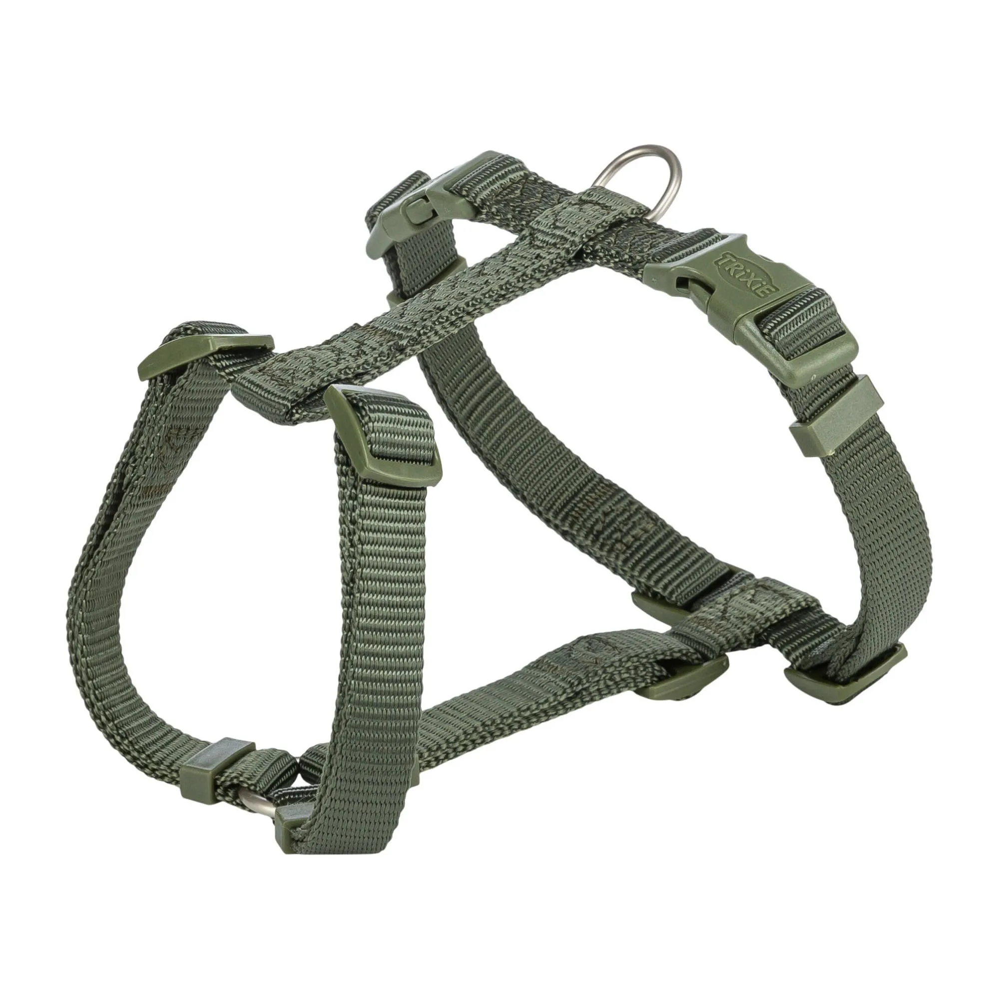 TRIXIE Imbracatura Premium, M–L, 52-75 cm/20 mm, Oliva Verde - immagine 1