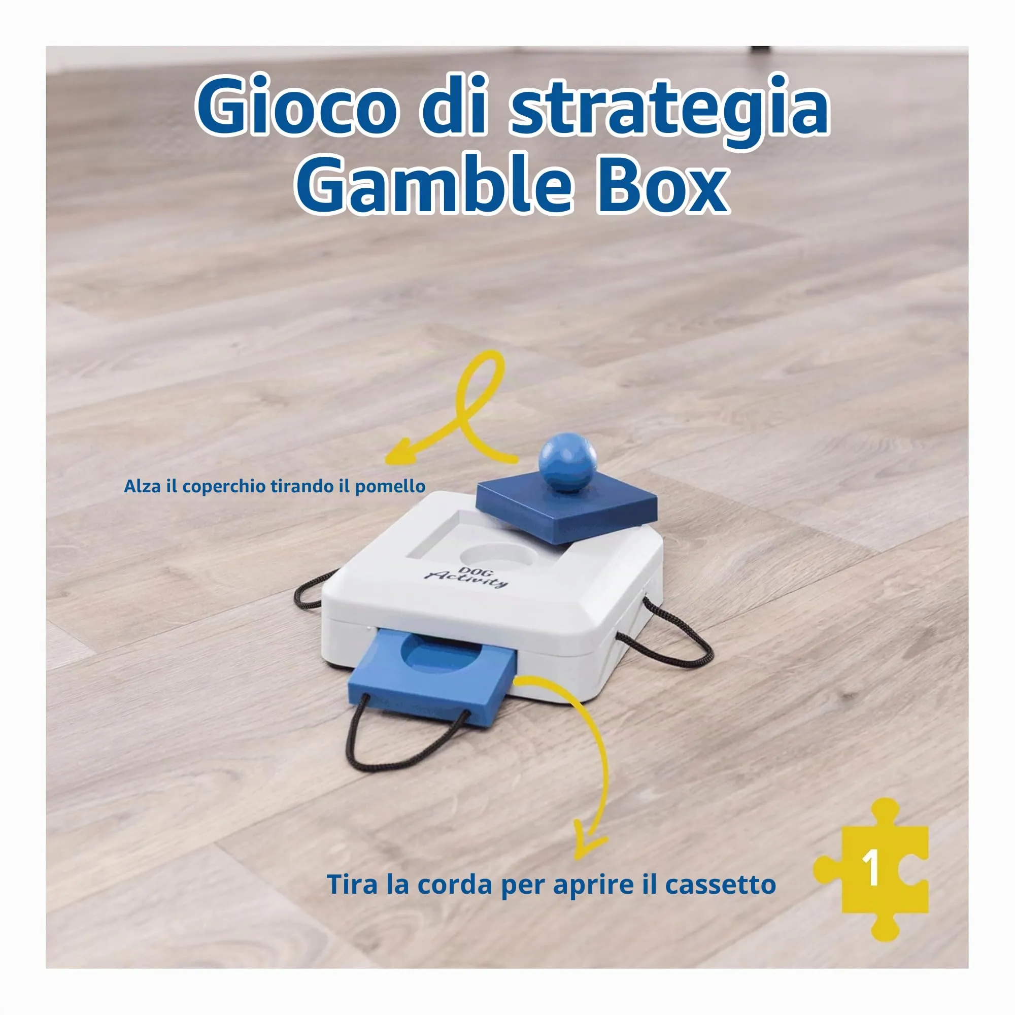TRIXIE Dog attività Gamble box, 15 × 9 × 15 cm, colori assortiti - immagine 5
