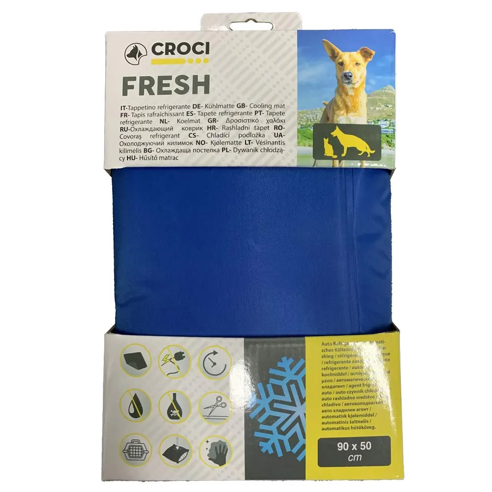 Croci Fresh - Tappetino refrigerante per Cani, Raffreddamento in Gel, Coperta Auto-raffreddante, Taglia XL, Formato 90x 50 cm - immagine 5