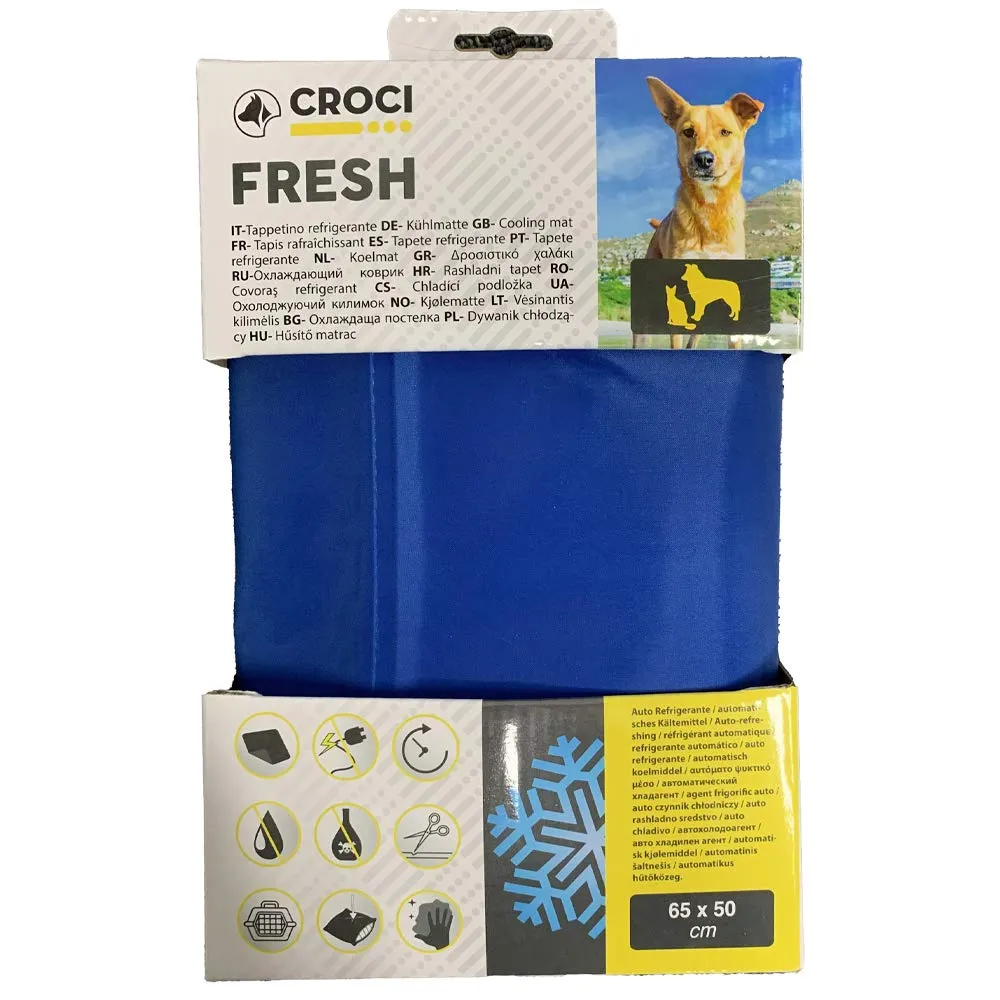 Croci Fresh - Tappetino refrigerante per cani, raffreddamento in gel, Coperta auto-raffreddante, Taglia, L, Formato 65x 50 cm - immagine 5