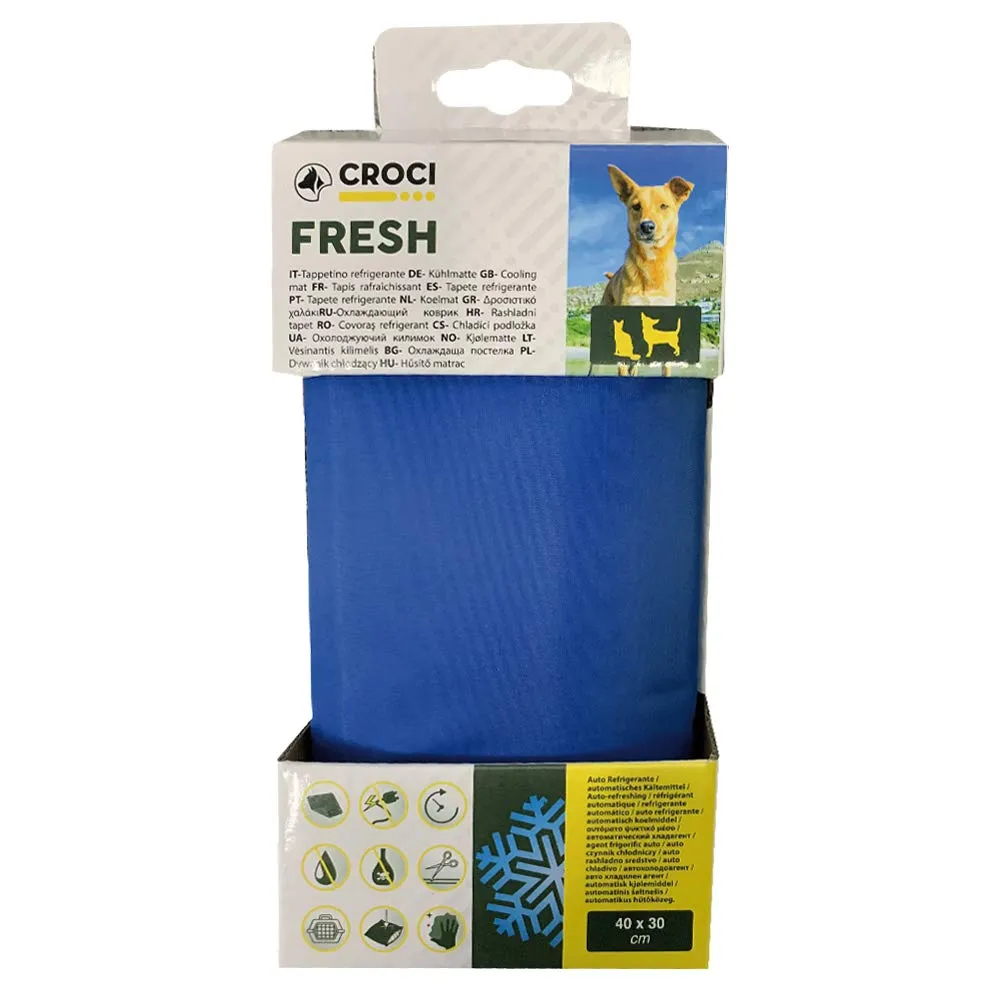 Croci Fresh - Tappetino refrigerante per cani, Tappetino per raffreddamento in gel, Coperta auto-raffreddante, Misura S, Formato 40x 30 cm - immagine 4