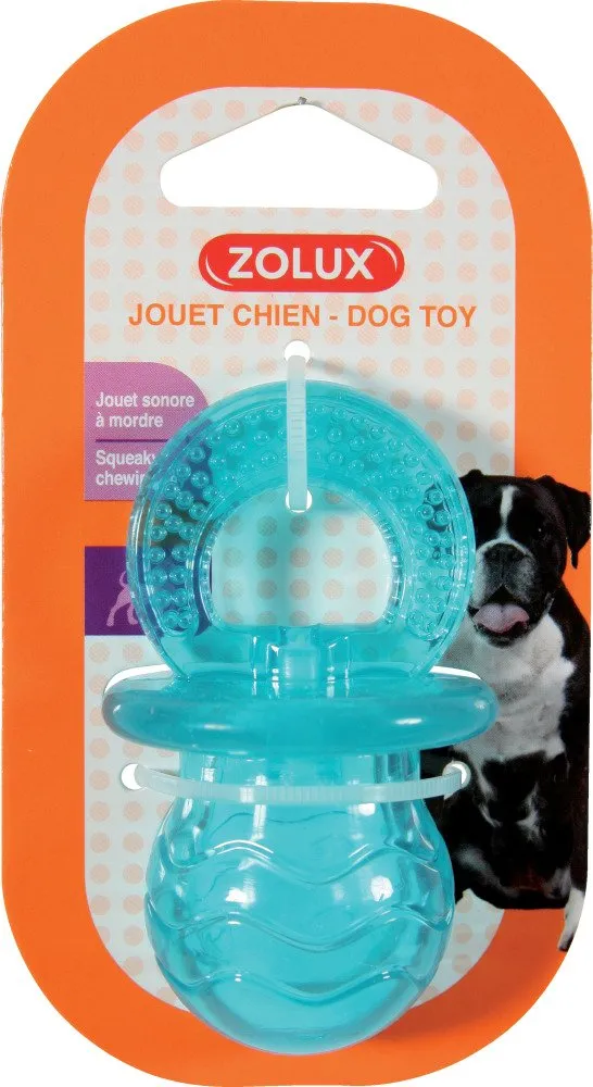 Zolux Pop Toy Ciuccio per Cani, 4,6 x 4,2 x 7,7 cm, Colore: Turchese - immagine 2