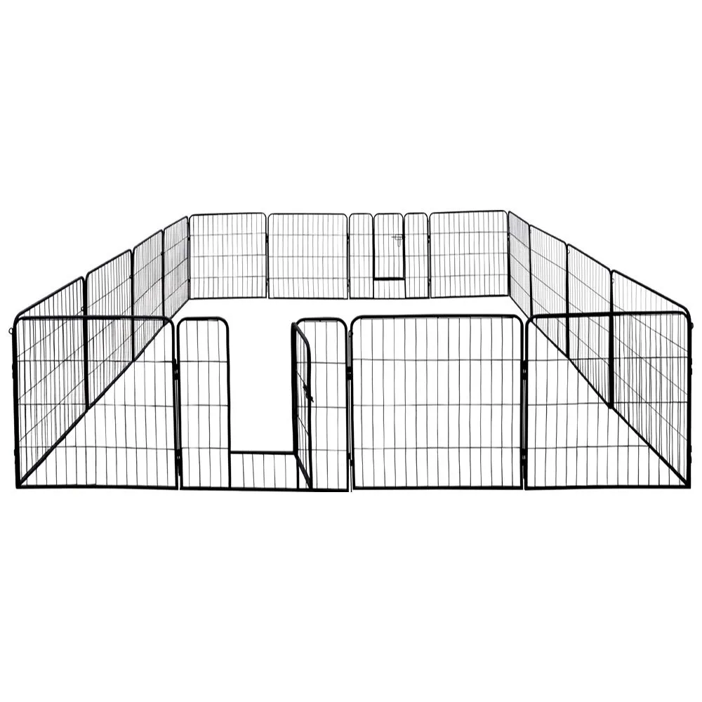 Petigi Recinto Gabbia Cuccioli Grande per Cani Roditori Animali Pieghevole 3 Taglias Disponibile 8 o 16 Parti, Dimensioni (L x A):80 x 100 cm (16x) - immagine 8