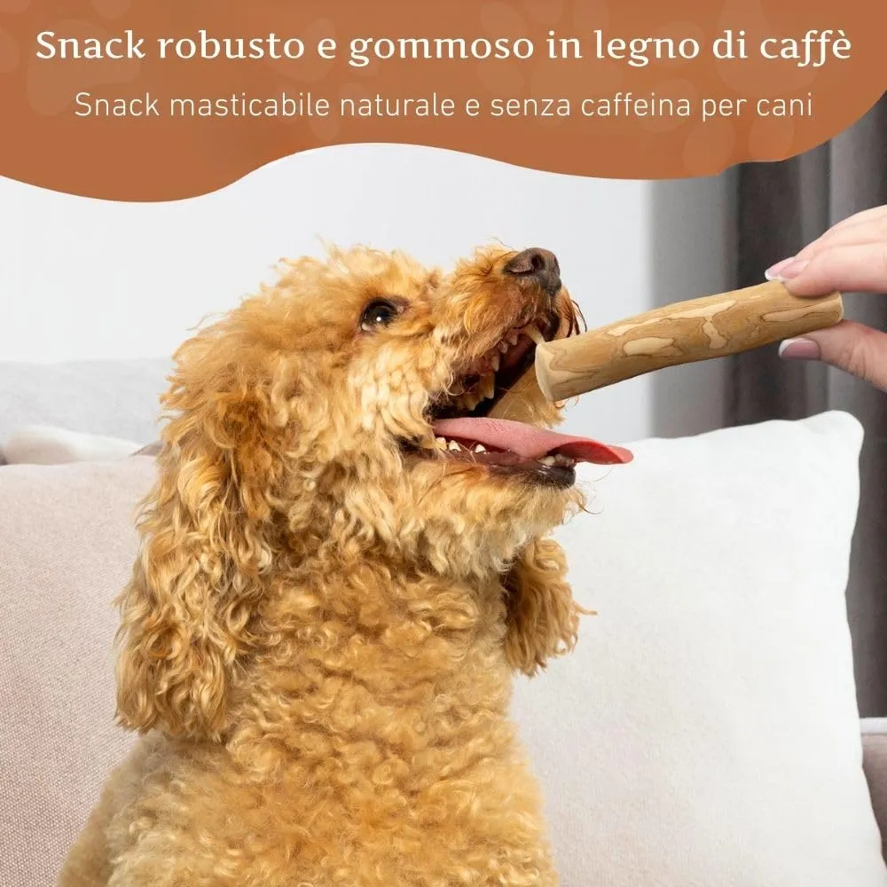 Wildfang® Legno di Caffè Cani, S – Masticativo Resistente per Masticatori Aggressivi, Gioco per la Dentizione dei Cuccioli, Bastoncini in legno di caffè per cani di piccoli (10–15 kg), Conf. da 1 - immagine 7