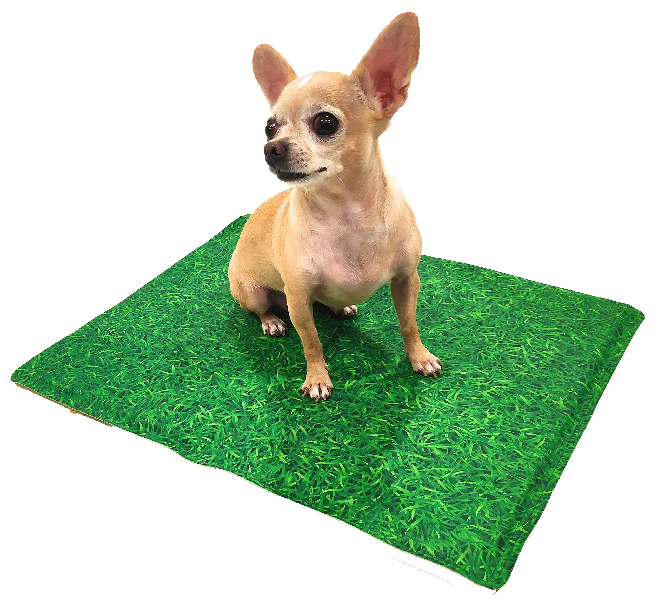 Croci Tappetino Refrigerante per Cani Fresh Antimosquitos Grass 90 x 50 cm. Rinfresca L'Animale Senza Ausili Supplementari Come Corrente Elettrica O Acqua 2400 g - immagine 2