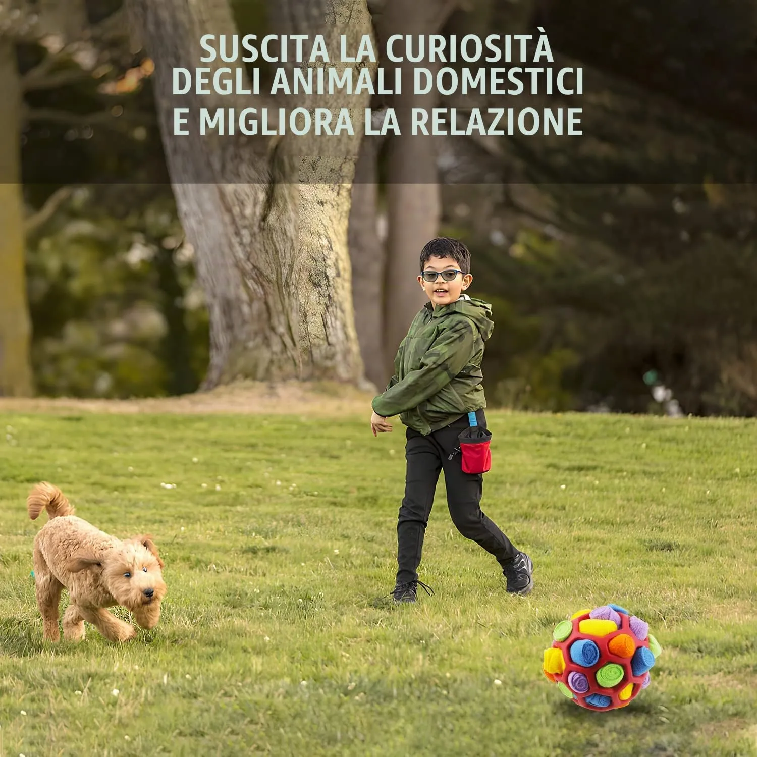BINYI Tappetino Snuffle Mat per Cani - Giochi Interattivi Indistruttibili, Palla da Fiuto, Addestramento per Cani di Piccola Taglia Media e Grandi - immagine 7