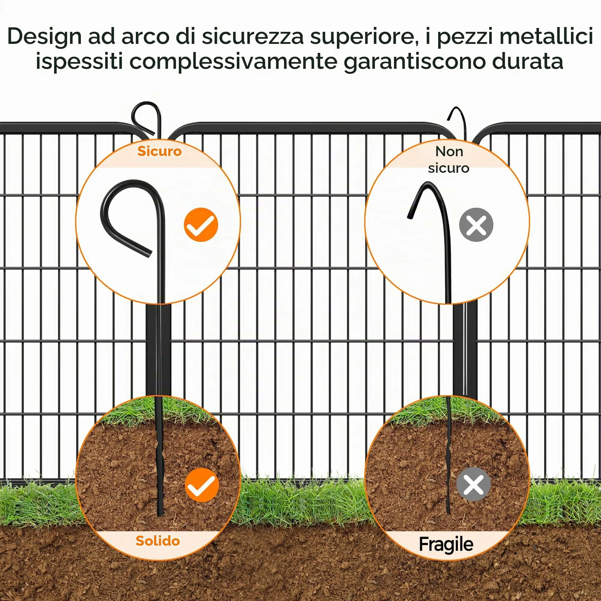 Yaheetech Recinto per Cani 16 Pannelli 65 x 80 cm in Metallo Nero - immagine 9