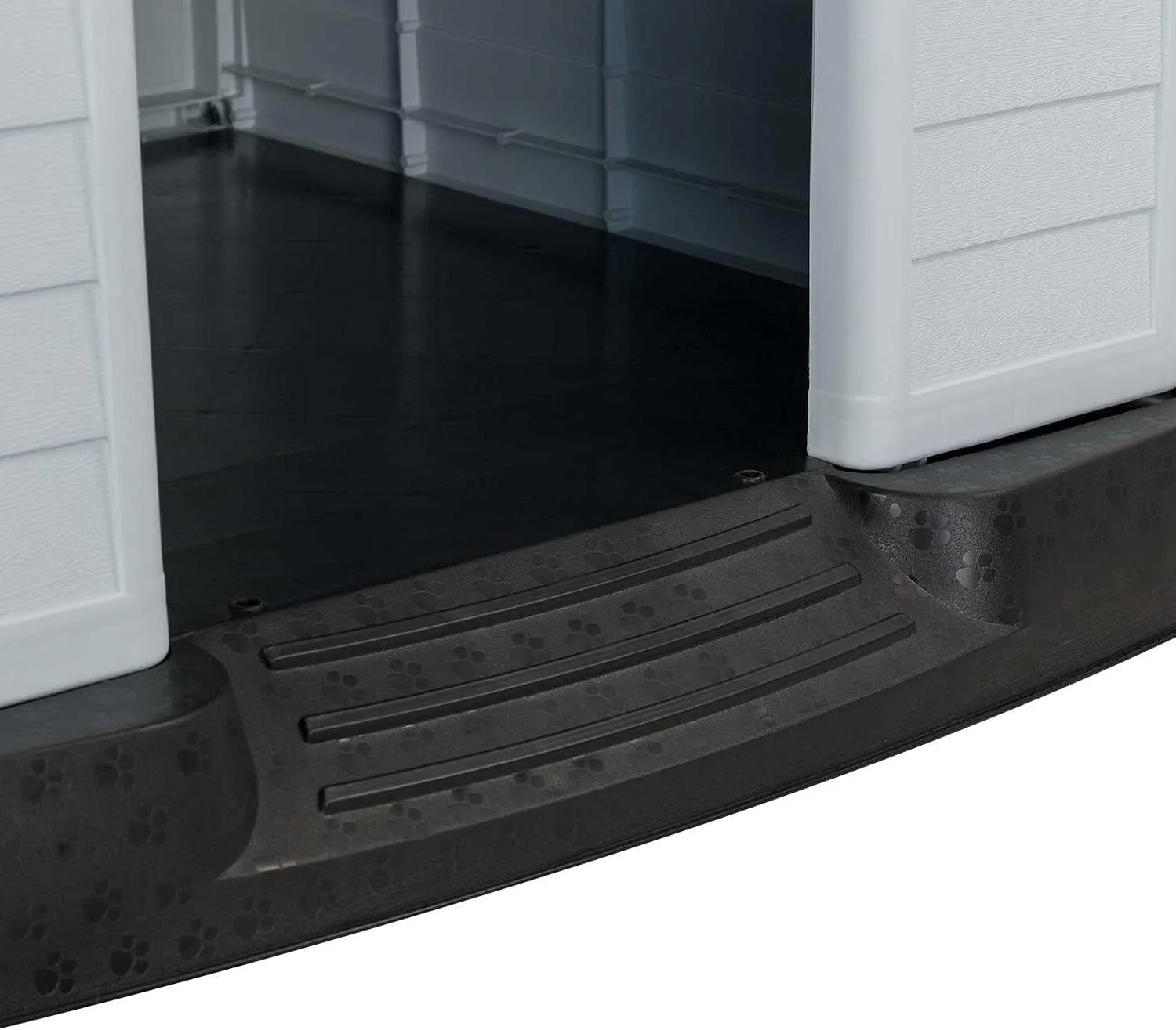 AQPET Cuccia Cani in Plastica M, Pavimento Rialzato, 87x78x81 cm, Grigio - immagine 3