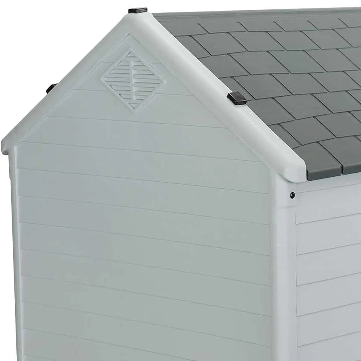 AQPET Cuccia Cani in Plastica M, Pavimento Rialzato, 87x78x81 cm, Grigio - immagine 4
