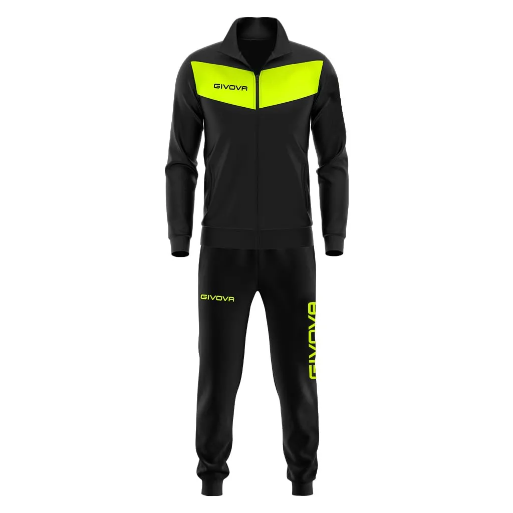 GIVOVA Tuta Visa Fluo Triacetato, Nero/Giallo Fluo, L - immagine 1