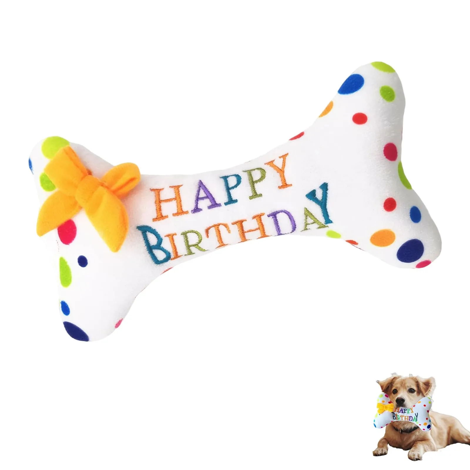 XINTANGXIA Giocattolo per Cani di Compleanno Happy Birthday Bone Durevole - immagine 1