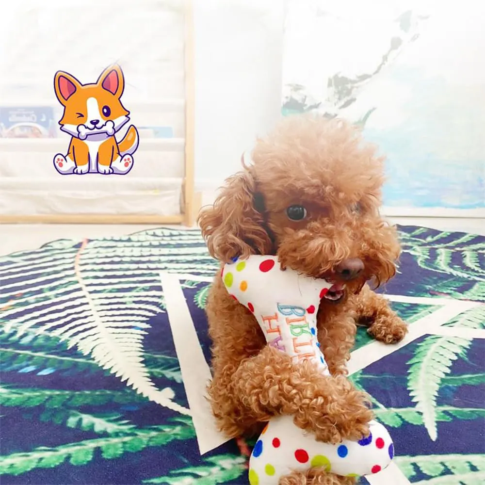XINTANGXIA Giocattolo per Cani di Compleanno Happy Birthday Bone Durevole - immagine 2