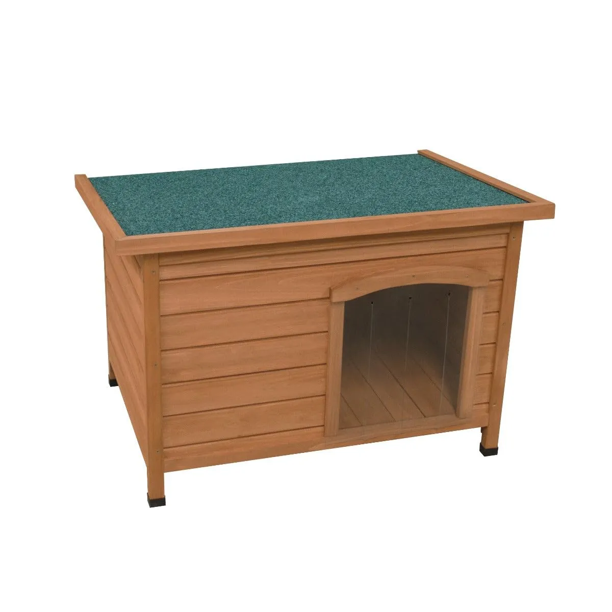 Cuccia per cani di piccola taglia casa per animali H 58cm H x 86cm L x 63cm P tetto apribile con cerniera Sportelli rimovibili sul pavimento Resistente alle intemperie Legno di abete Facile da pulire - immagine 2