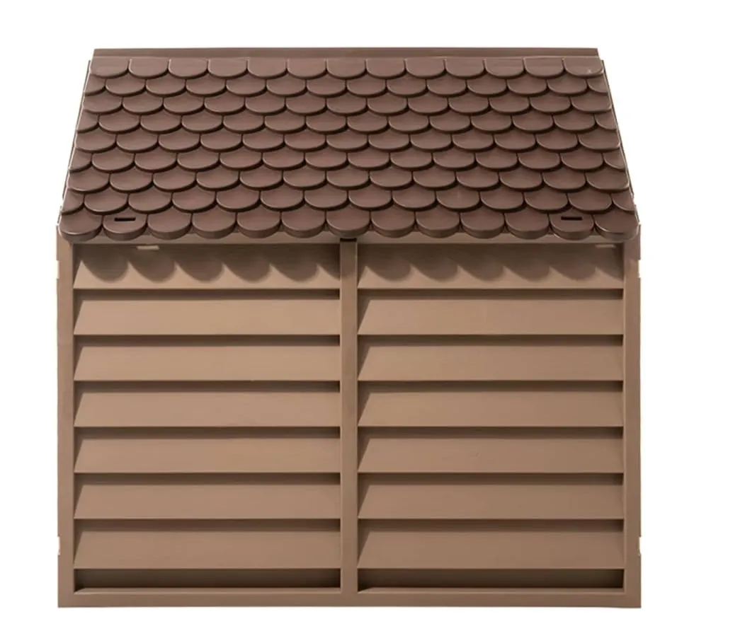 Avanti Trendstore - Kennel - Cuccia per cani in plastica sia per l'esterno che per l'interno, disponibile nel colore Moka. Dimensioni LAP: 78x80,5x84,5cm - immagine 2