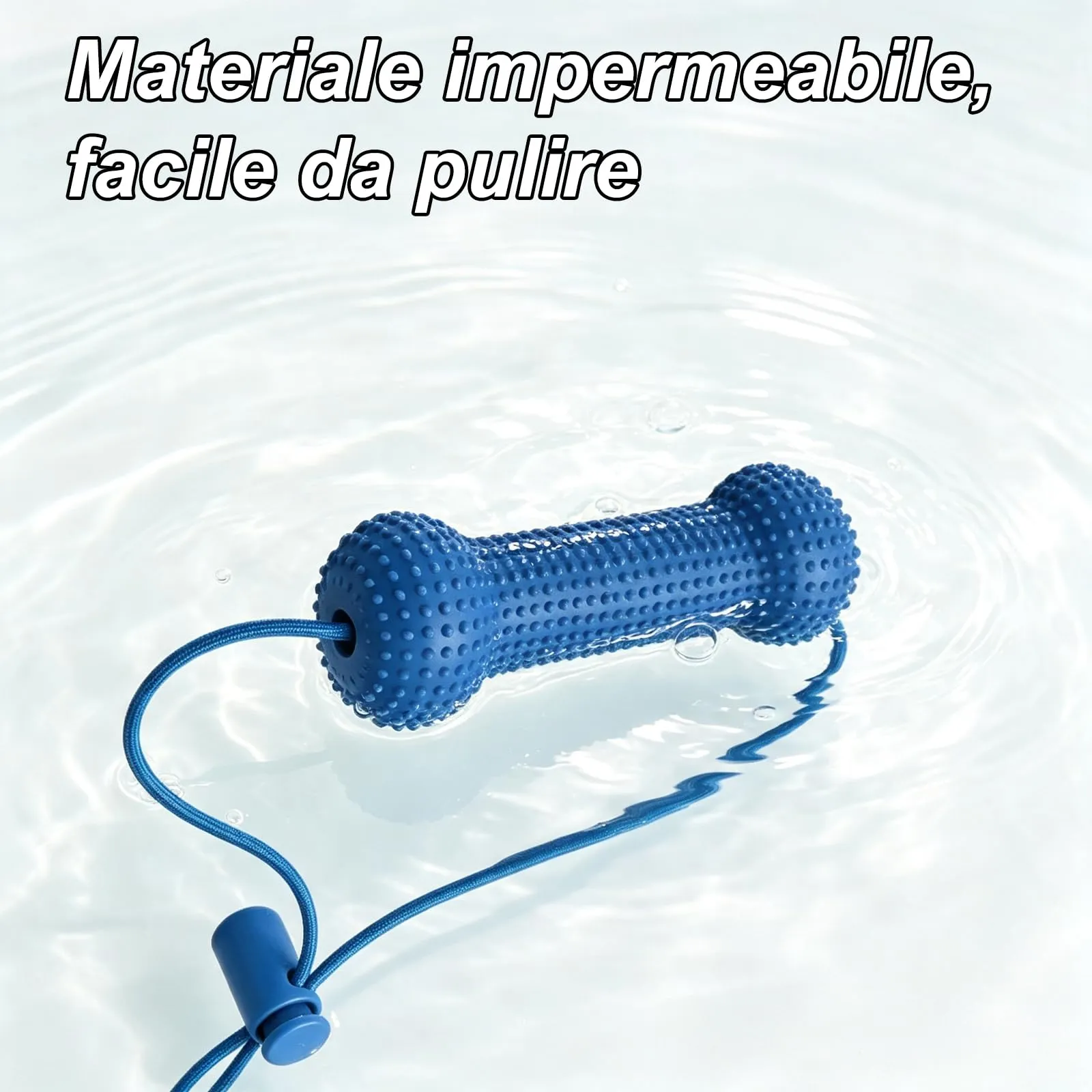 2 Pezzi Giocattolo Spazzola Pulizia Denti Cane (Blu) - immagine 4
