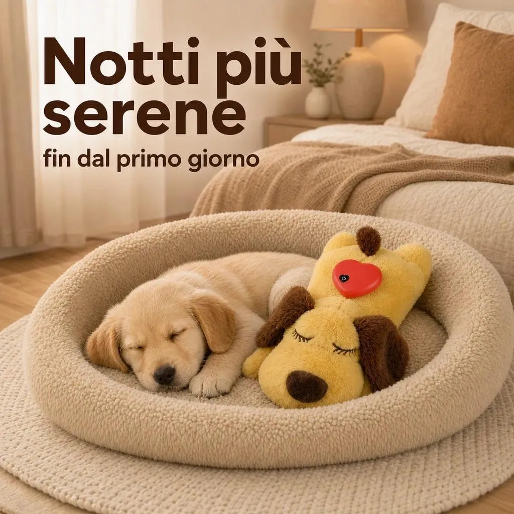 Calmipet Peluche per Cani con Battito Rassicurante E Pelo Morbido - immagine 7