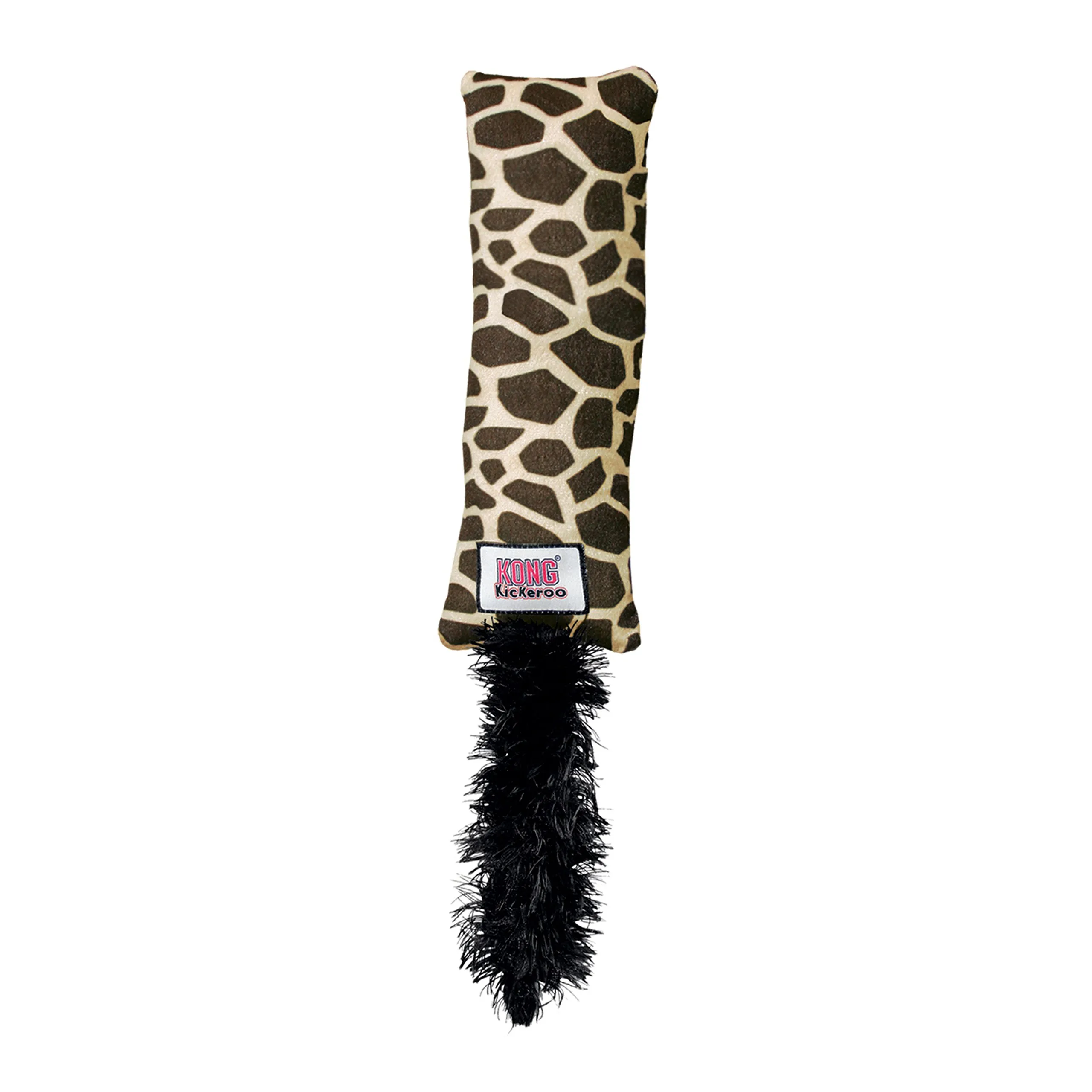 KONG - Kickeroo - Gioco per Gatti, Erba Gatta di qualità del Nord America (Vari Colori) - Giraffe Pattern - immagine 1