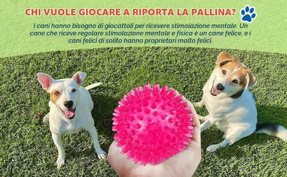 Petizer - Set di 3 palline per cani, giocattolo galleggiante per cani e gatti, per cani da masticare in gomma, per la noia, la pulizia dei denti per cani di piccola e media taglia - immagine 3