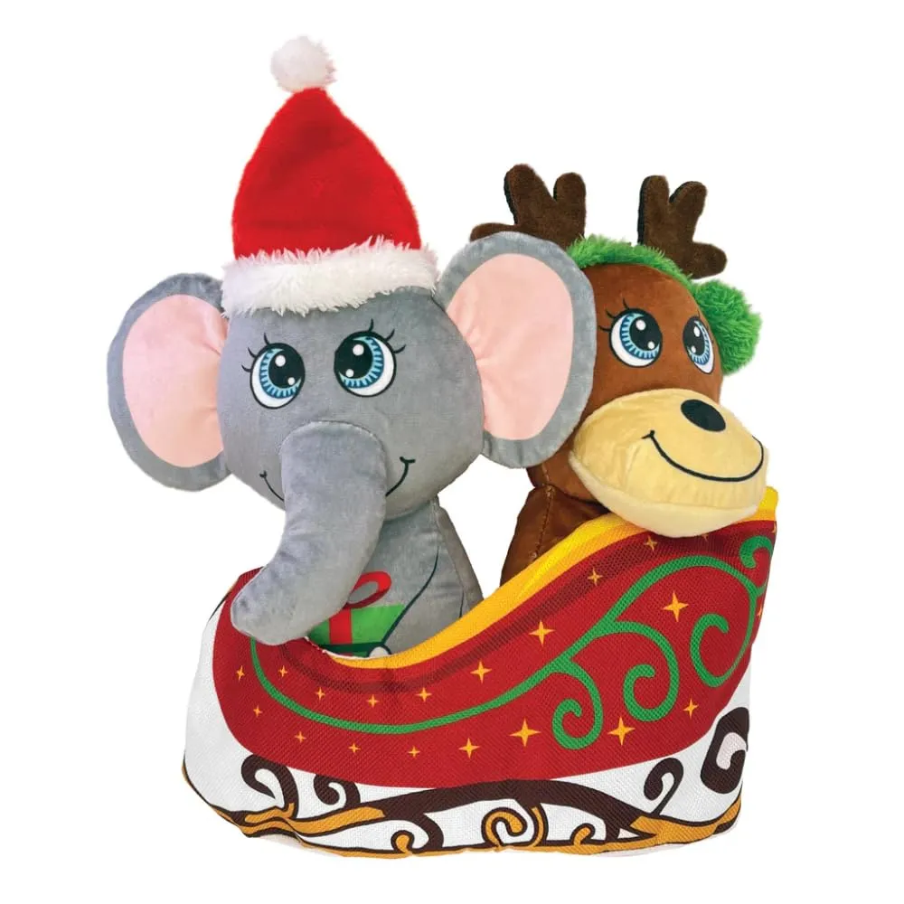 KONG - Giocattolo per slitta per occasioni natalizie/festive, per cani di taglia media - immagine 1