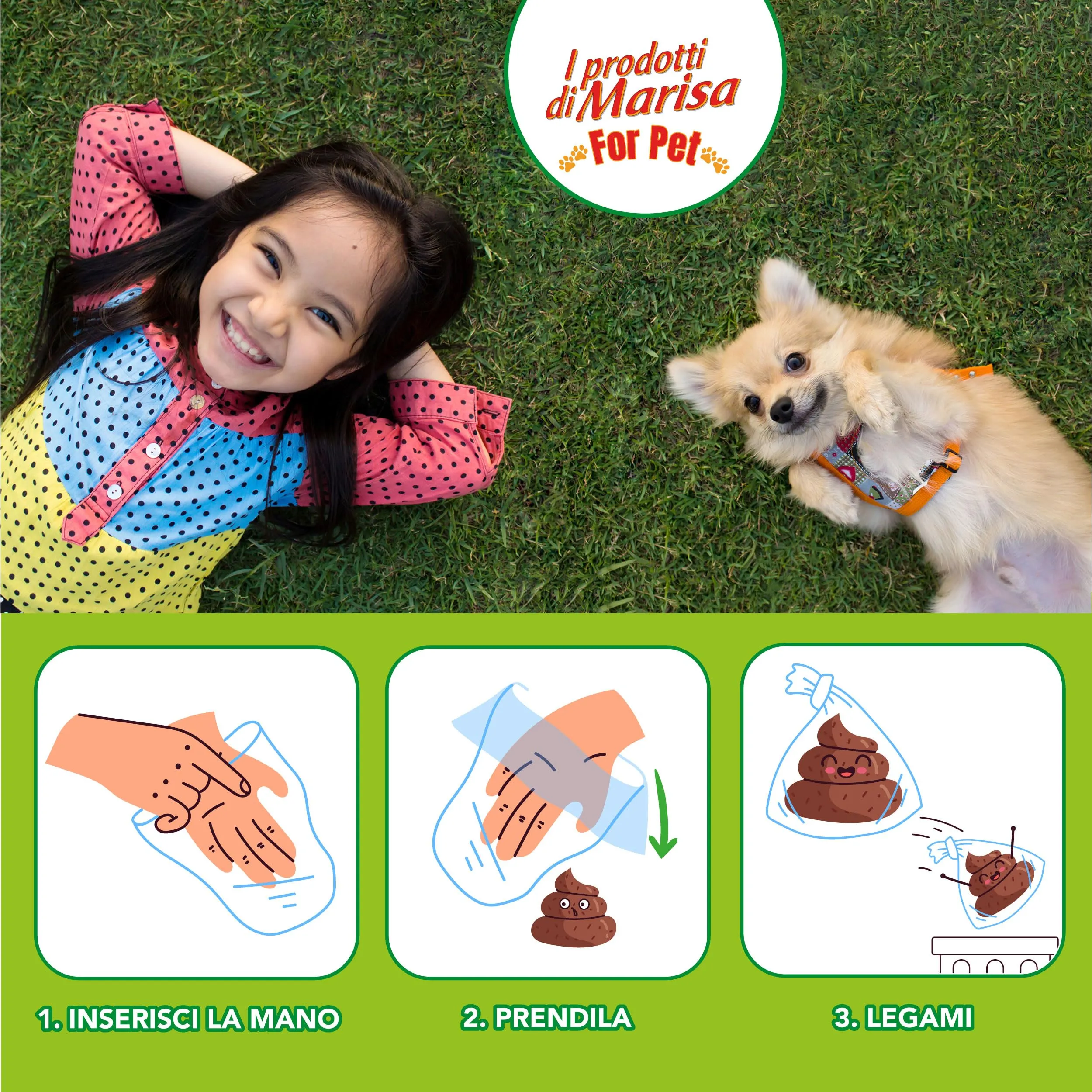 CSC - Sacchetti Cane Cacca Igienici e Resistenti, 1200 Bustine Cane Impermeabili e Antistrappo, Sacchetti per Cani Antiodore a Prova di Perdite, Accessori per Cani - 20 Pezzi, 60 Rotoli, 32x22 cm - immagine 2