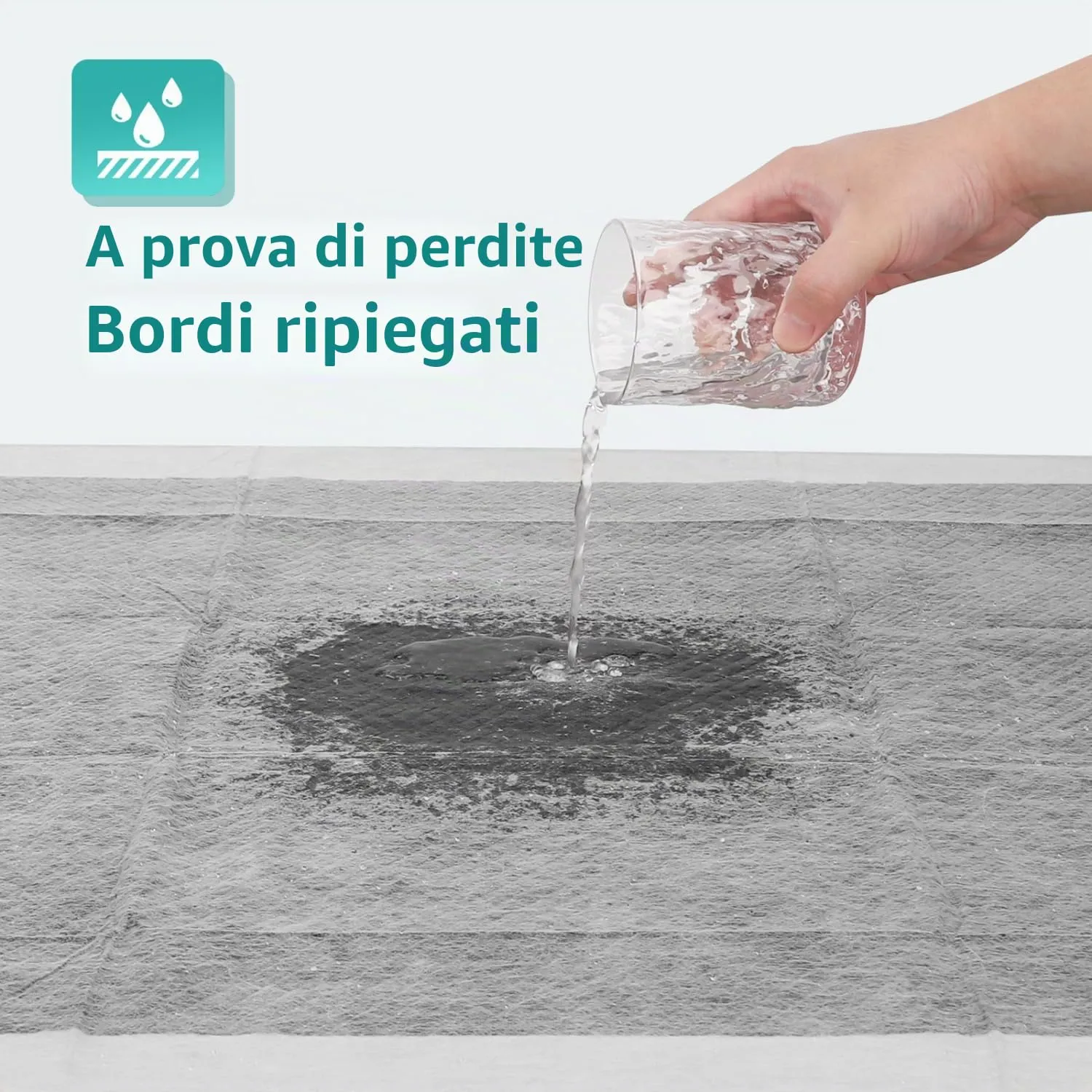 Nobleza Traversine Cani 90x60cm, con Carbone Attivo Neutralizza Odori, 50 Pezzi Tappetini Igienici per Cani, Asciugatura Rapida ad Protezione Antigoccia - immagine 6