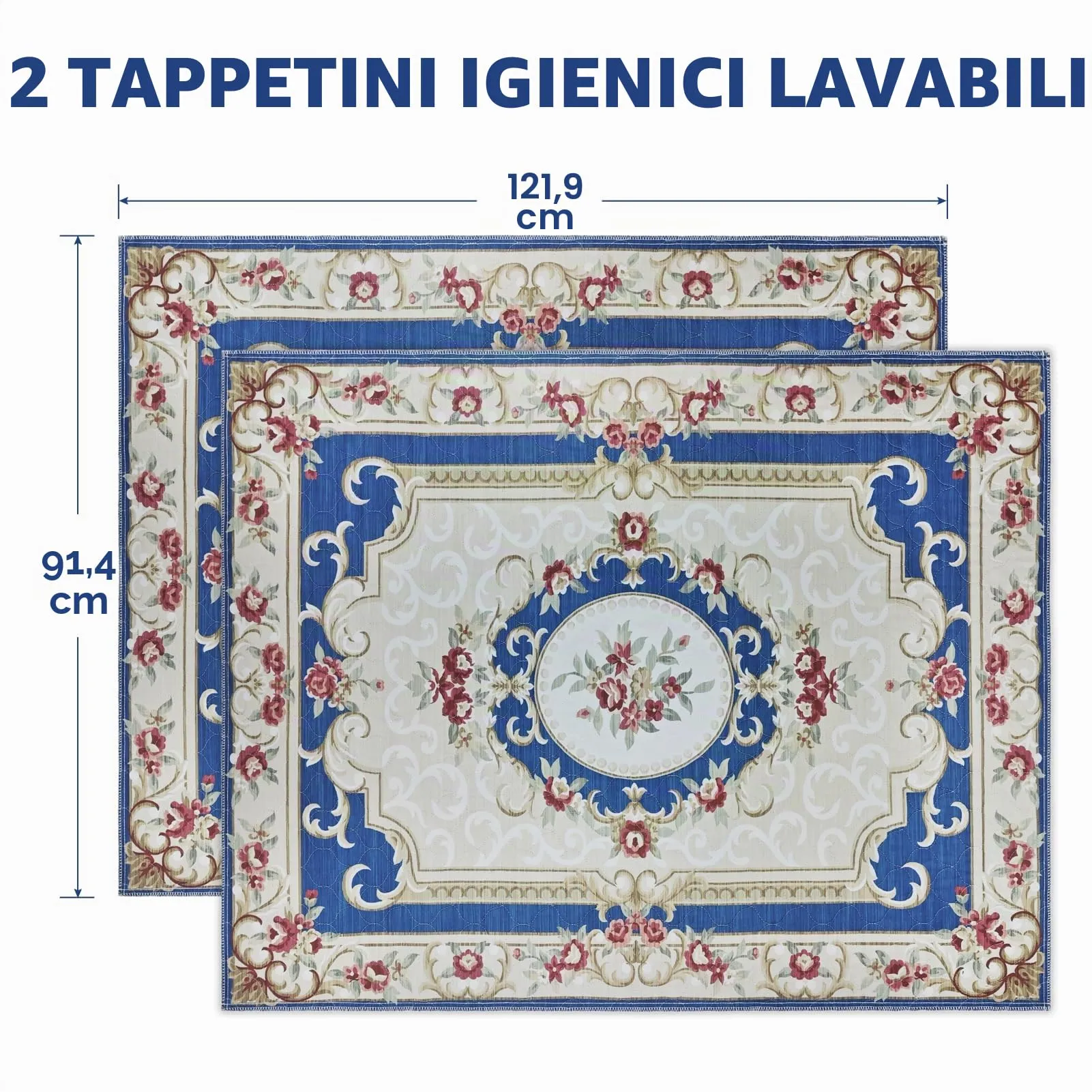 YOSEPATI Tappetini lavabili per cani, 2 tappetini con feromoni, 122x92 cm - immagine 3