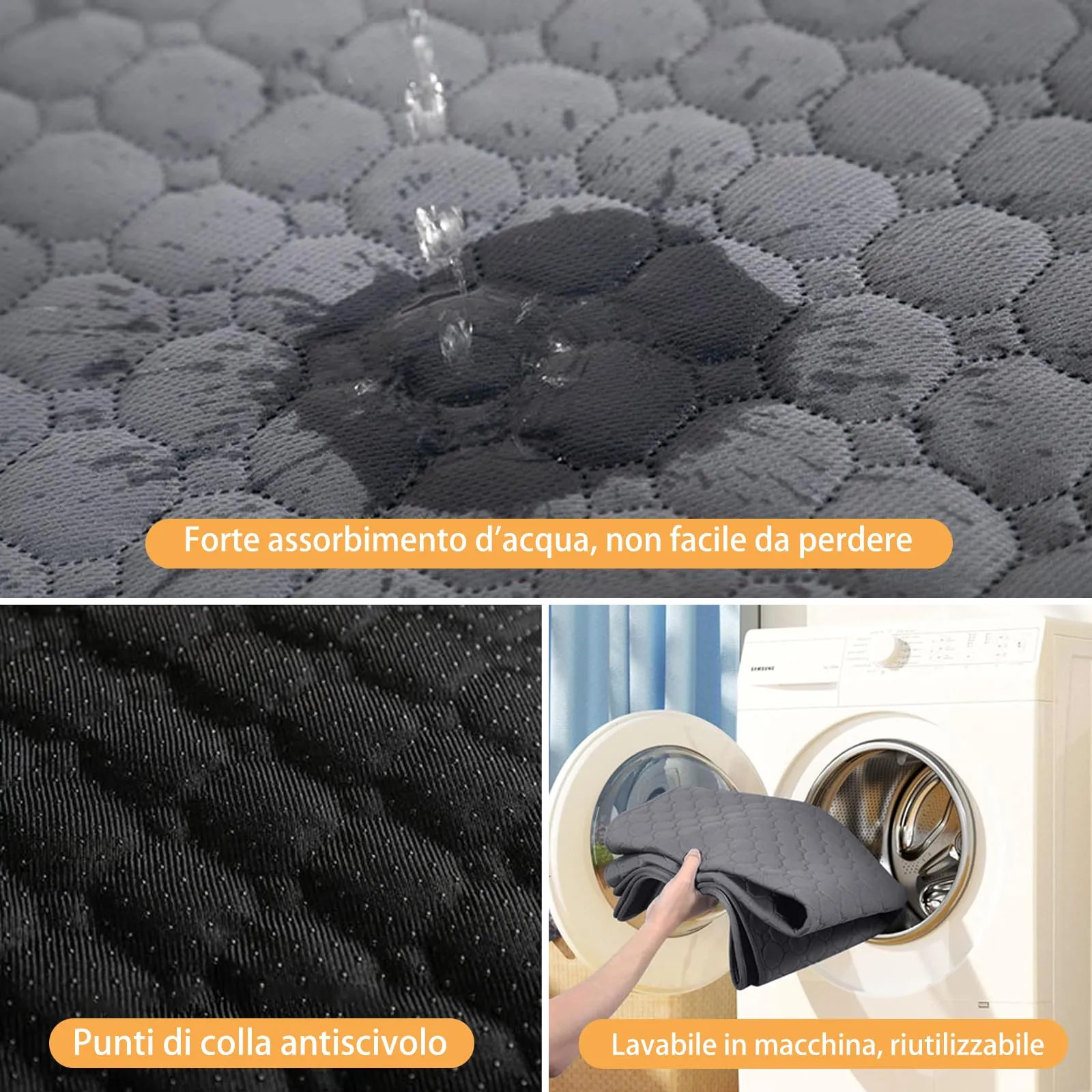 APKOL 2 Pcs 100x70cm Tappetini per Gabbia per cuccioli, Tappetini Igienici - immagine 2
