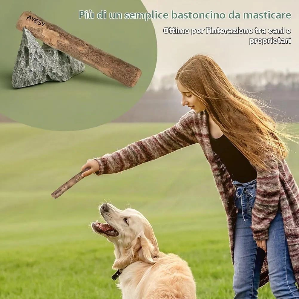 AYESY Legno di Caffè per Cani, S Bastone da Masticare Naturale, Giocattolo per per Cani e Cuccioli, Cura dei Denti e Allevia l'ansia, Bastoncino da Masticare per Cane Indistruttibile 100% Naturale - immagine 7
