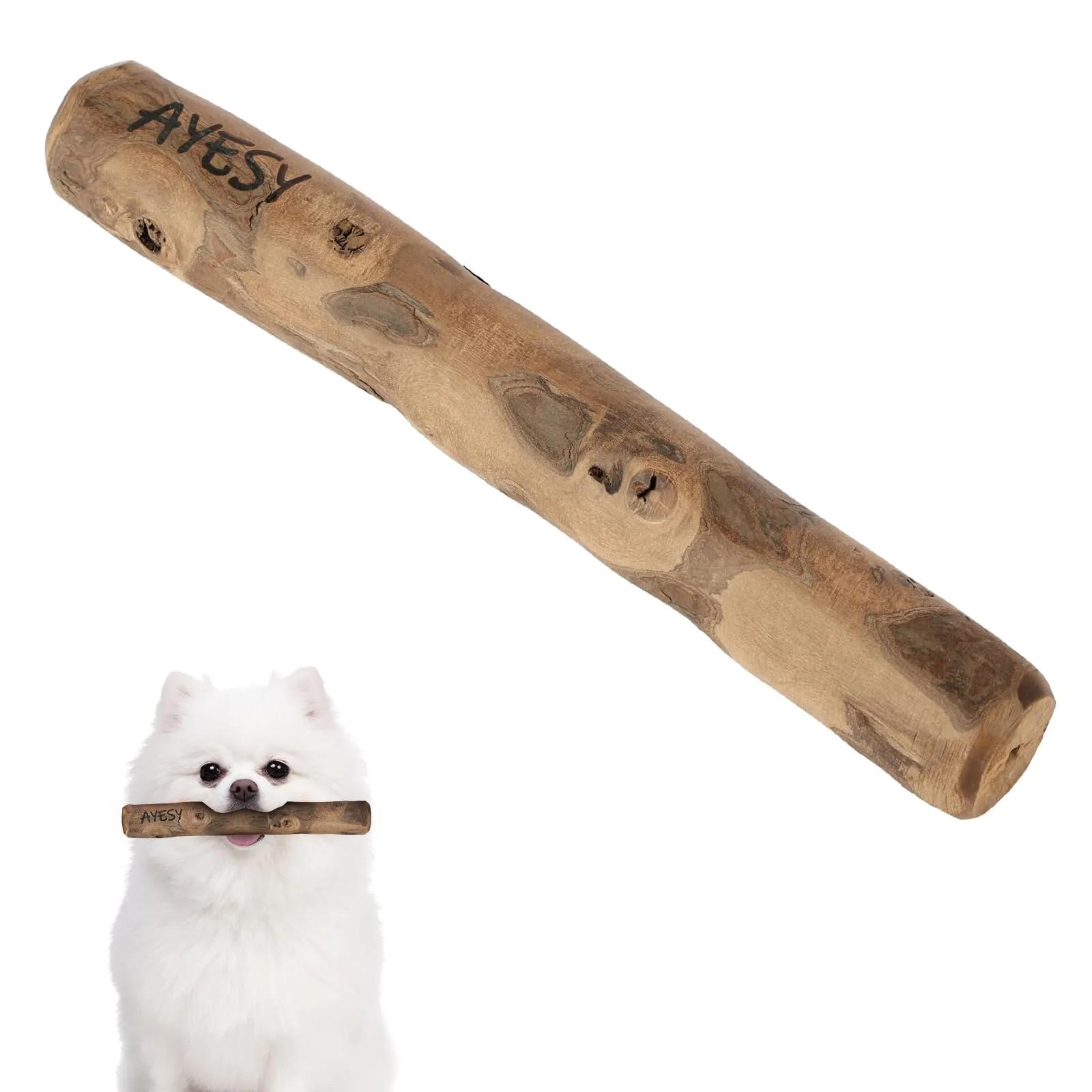 AYESY Legno di Caffè per Cani, S Bastone da Masticare Naturale, Giocattolo per per Cani e Cuccioli, Cura dei Denti e Allevia l'ansia, Bastoncino da Masticare per Cane Indistruttibile 100% Naturale - immagine 9