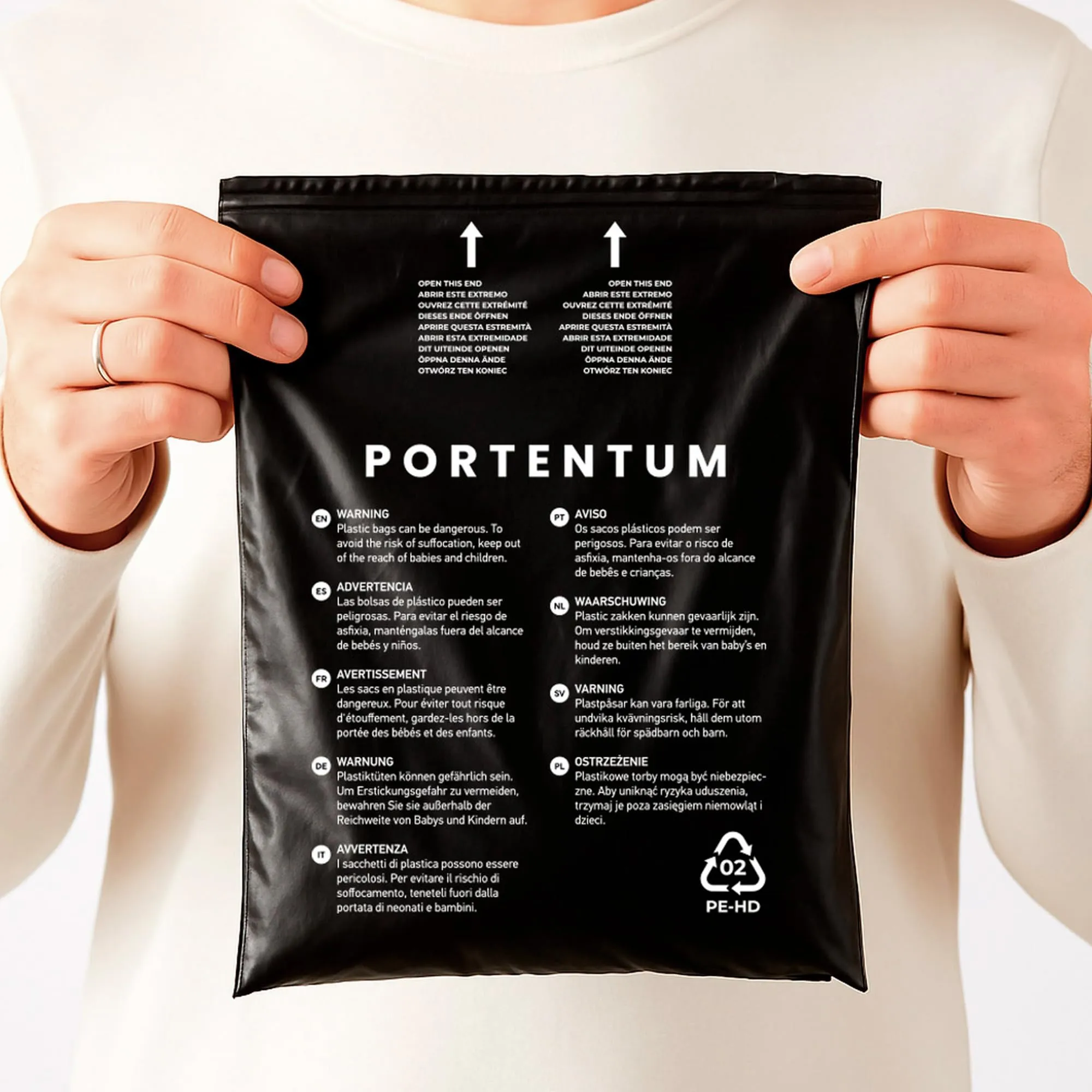 PORTENTUM Sacchetti Igienici Cane, 600 Pezzi (40 Rotoli), Neri - Extra Resistenti, Antiperdita e di Facile Apertura, Sacchetti per Cacca di Cane in Materiale Riciclato e Senza Profumo - immagine 2