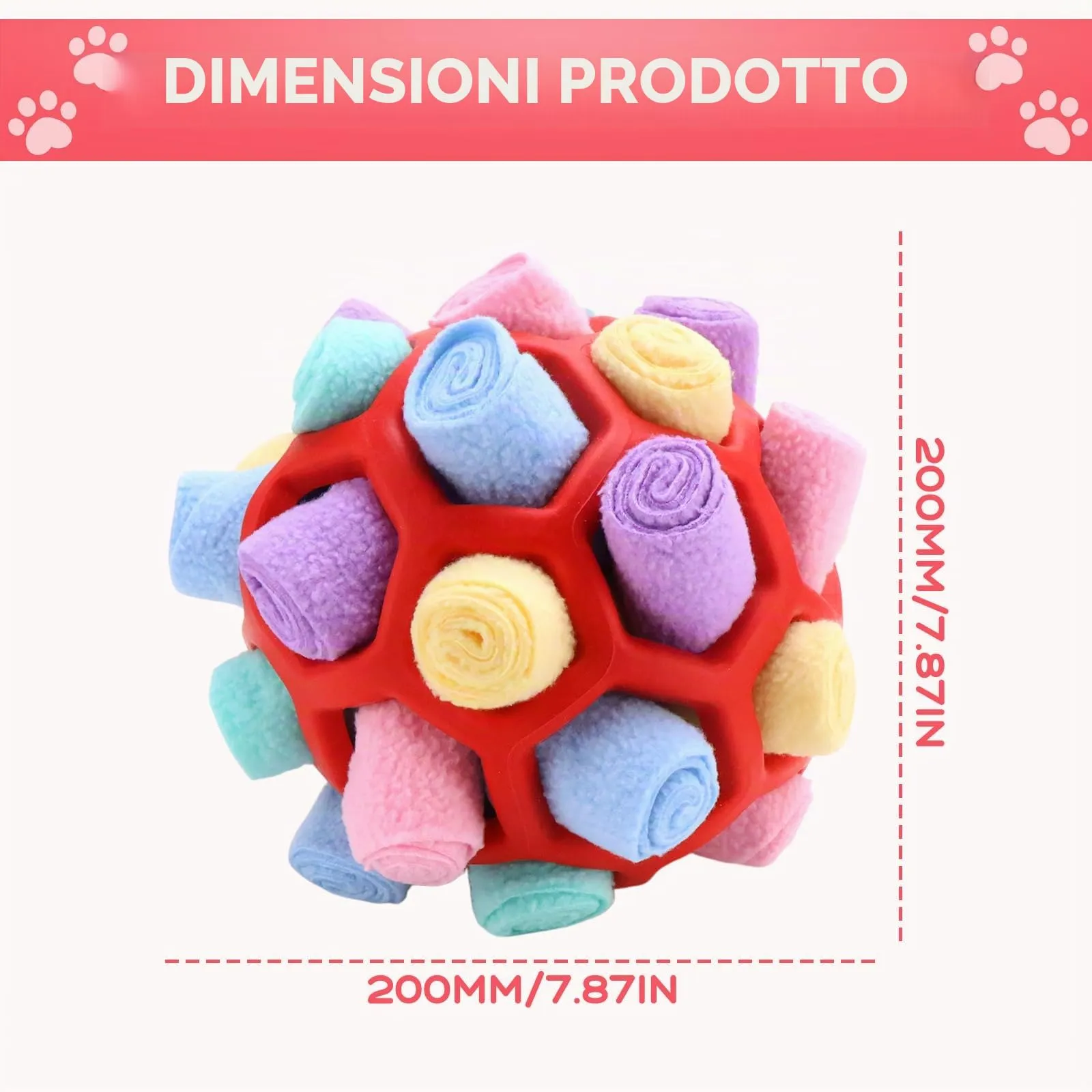 BINYI Tappetino Snuffle Mat per Cani Giochi Interattivi per Cane Indistruttibile Giocattoli Palla da Fiuto per Addestramento per Giochi Cani di Piccola Taglia Media Grandi - immagine 3