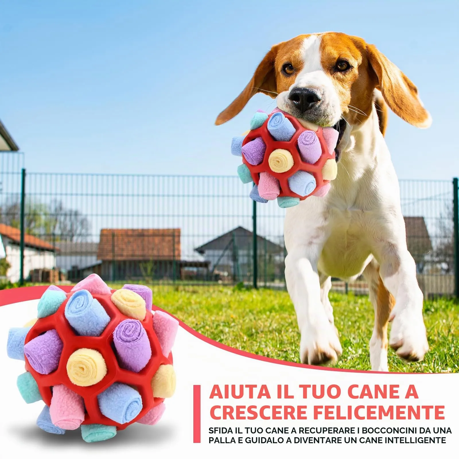 BINYI Tappetino Snuffle Mat per Cani Giochi Interattivi per Cane Indistruttibile Giocattoli Palla da Fiuto per Addestramento per Giochi Cani di Piccola Taglia Media Grandi - immagine 4