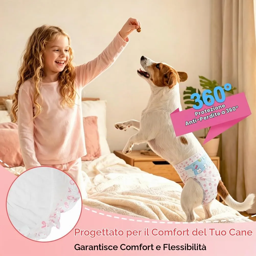 OFFCUP Pannolini USA E Getta, 20 Pannolini per Can, Fascia per Cani cagna - immagine 4